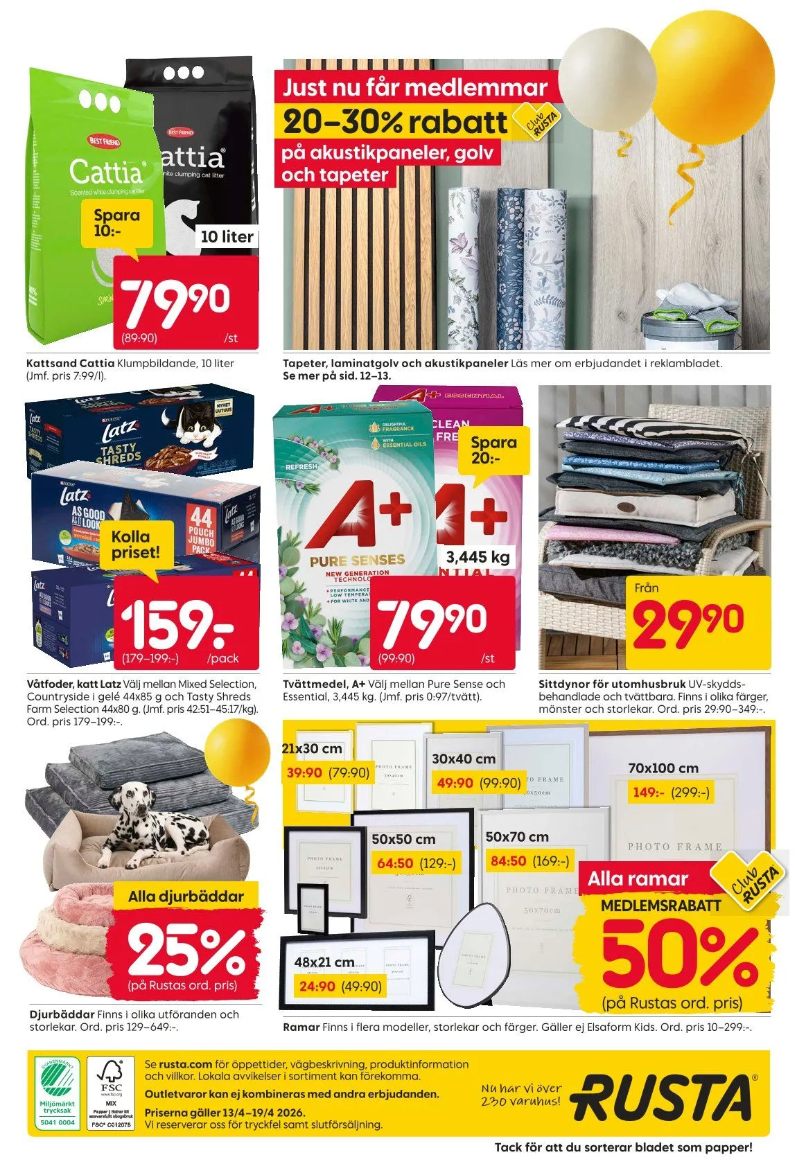 Rusta Erbjudanden från 13 april till 18 april 2026 - Reklamblad sidor 20