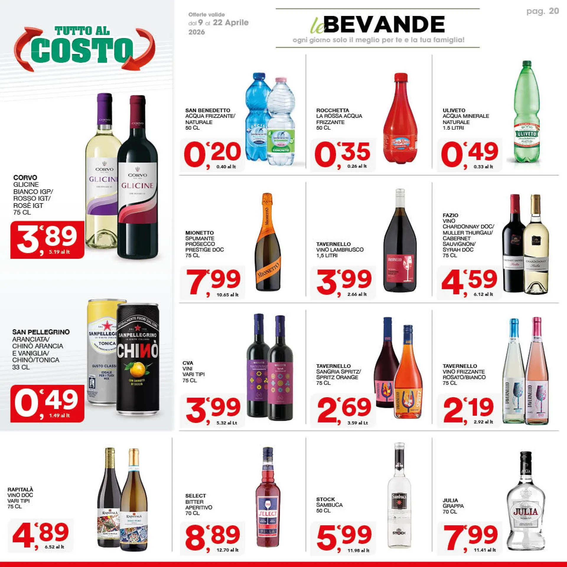 Volantini Sisa da 9 aprile a 22 aprile di 2026 - Pagina del volantino 20