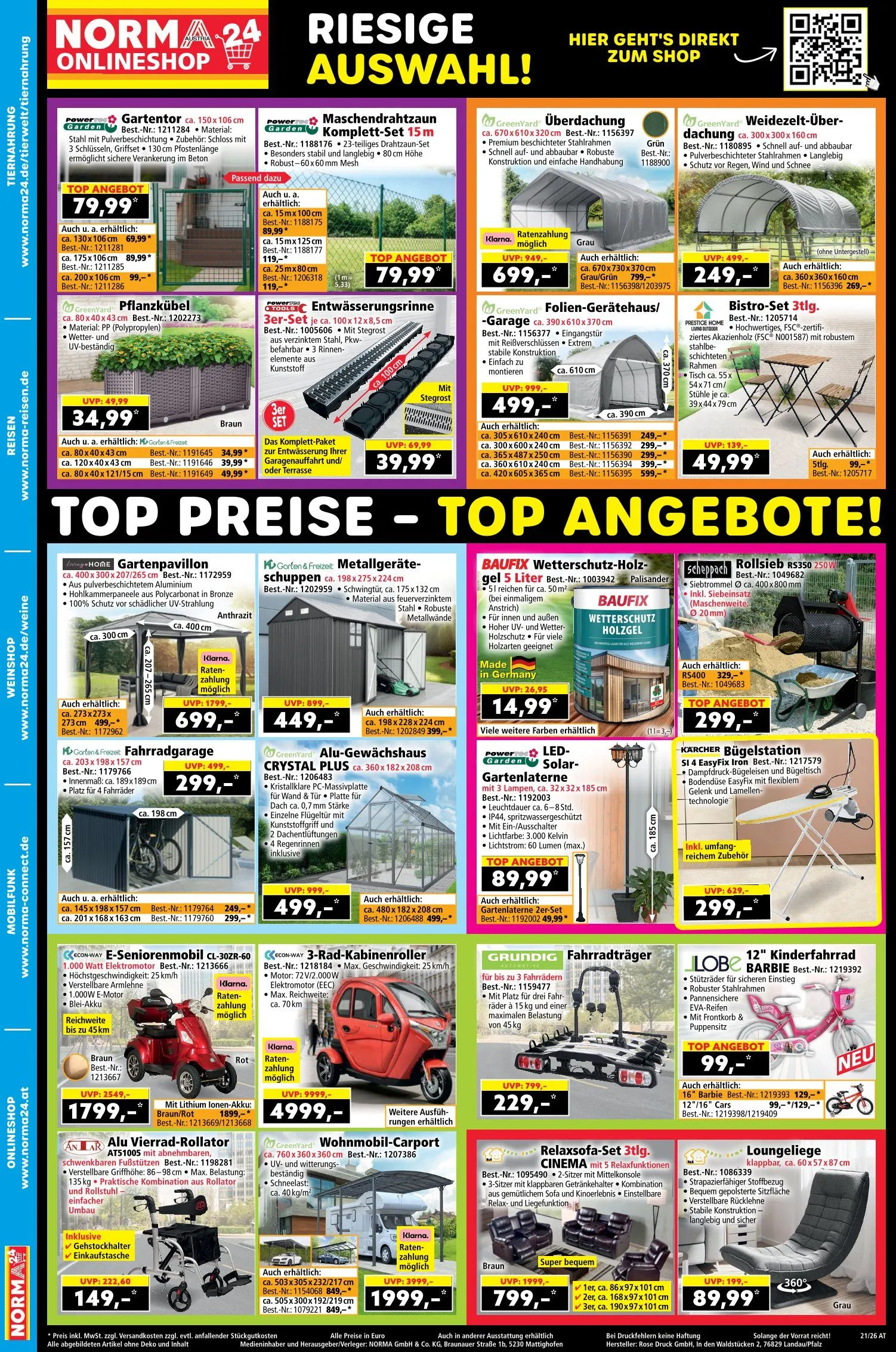 Norma Prospekte   von 18. Mai bis 25. Mai 2026 - Flugblätt seite  20