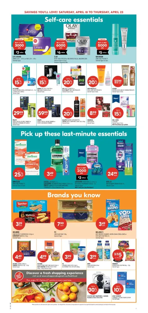 Shoppers Drug Mart Sales from April 18 to April 23 2026 - flyer page 15