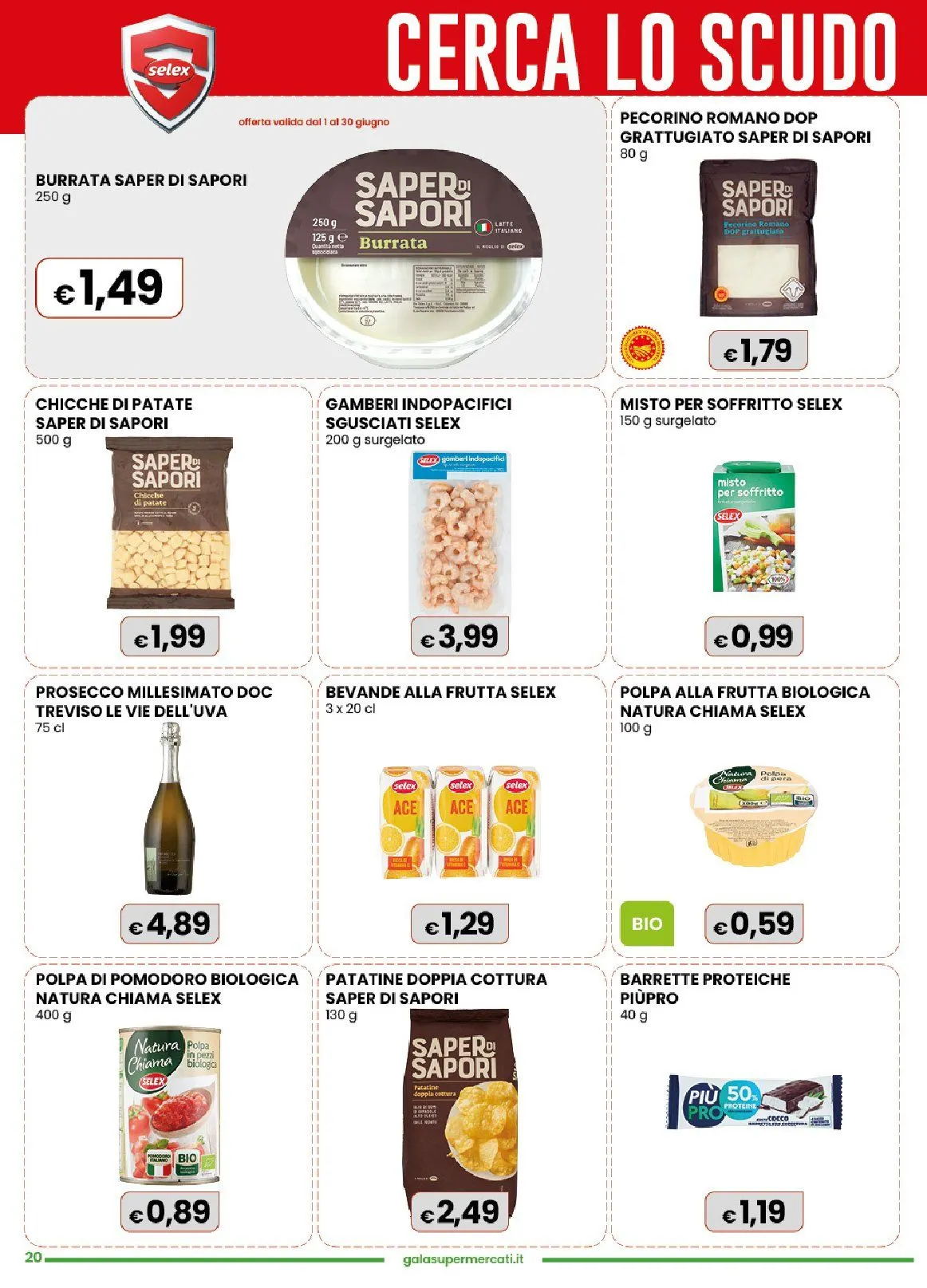  Volantini Gala Supermercati da 17 giugno a 30 giugno di 2026 - Pagina del volantino 20