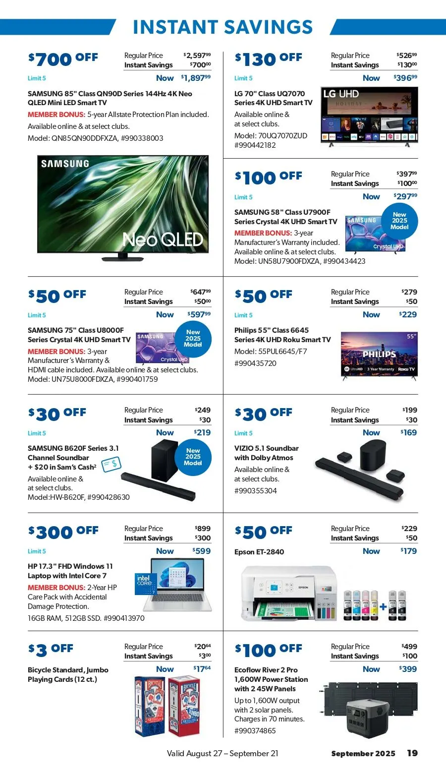 Weekly ad Instant Savings from August 19 to September 22 2025 - Page 19
