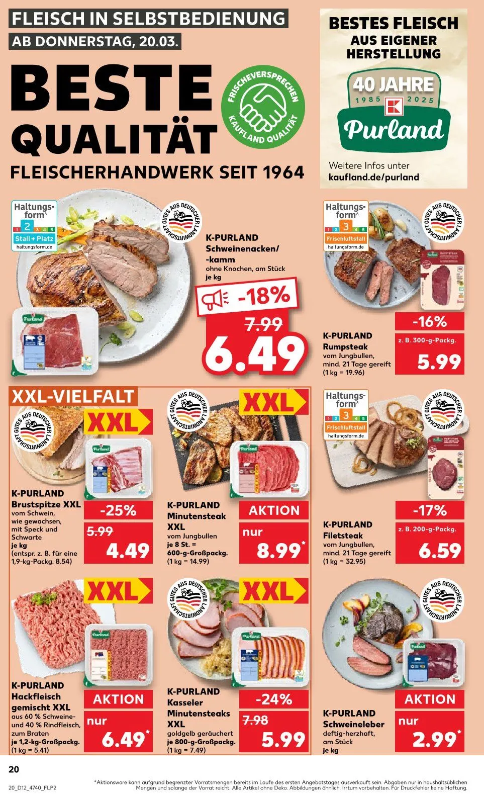 Kaufland Prospekt von 20. März bis 26. März 2025 - Prospekt seite 20