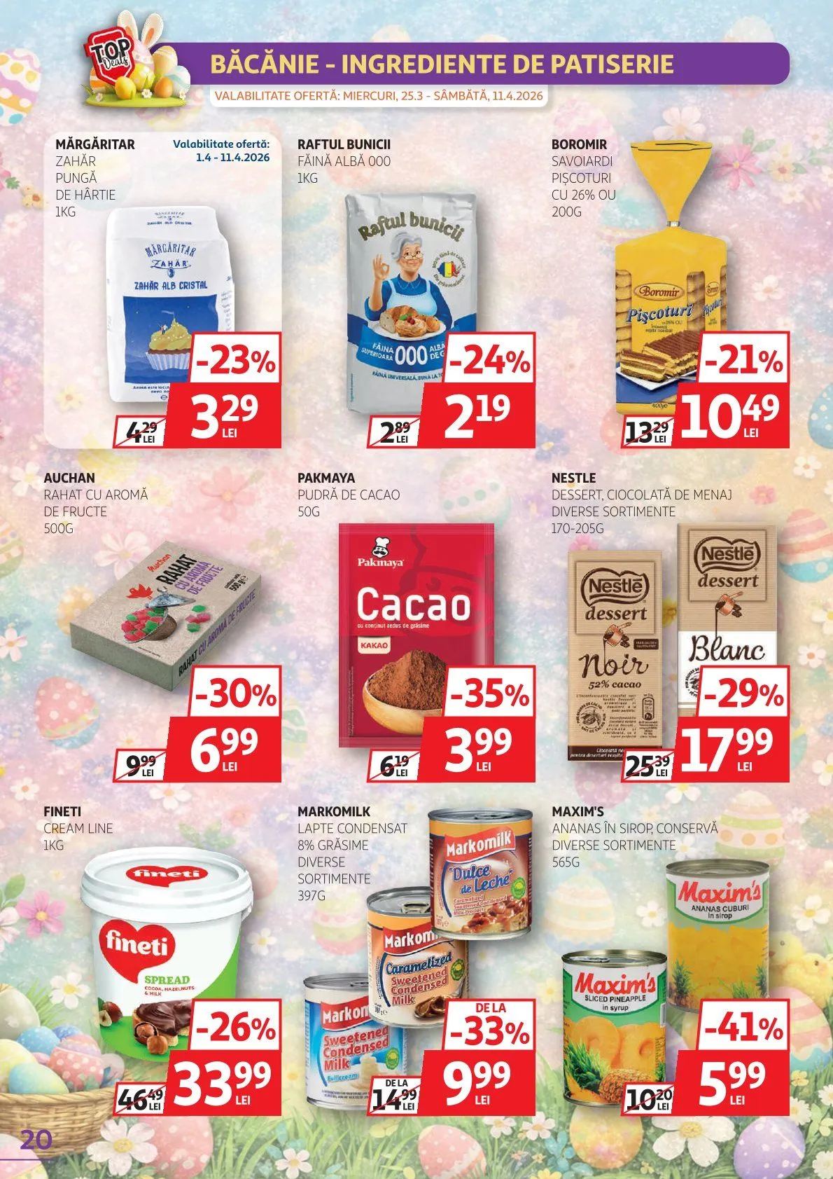 Catalog Ofertă de neratat specială Auchan de la 25 martie până la 11 aprilie 2026 - Revista Pagina 20