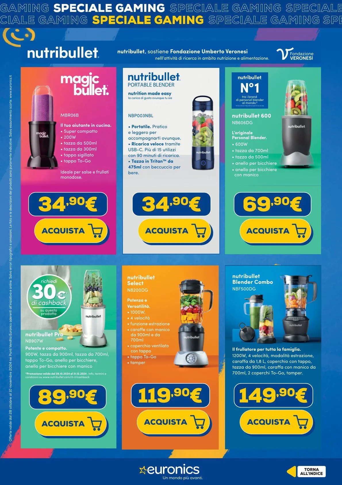 Euronics Brochure Offerte da 28 ottobre a 10 novembre di 2024 - Pagina del volantino 20