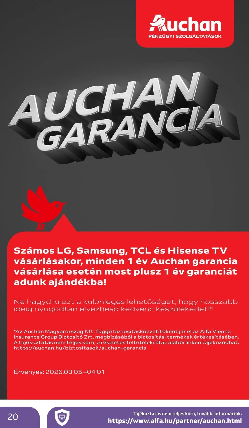 Katalógus Auchan legfrissebb ajánlatai március 5.-tól március 18.-ig 2026. - Oldal 20