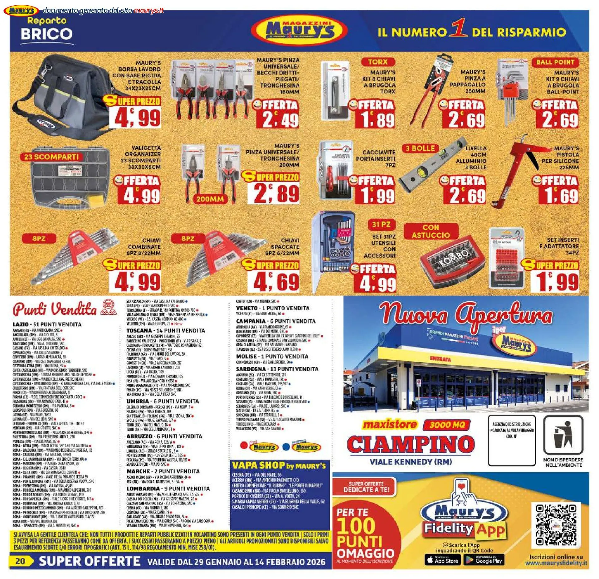 Maury's Volantino da 29 gennaio a 14 febbraio di 2026 - Pagina del volantino 20