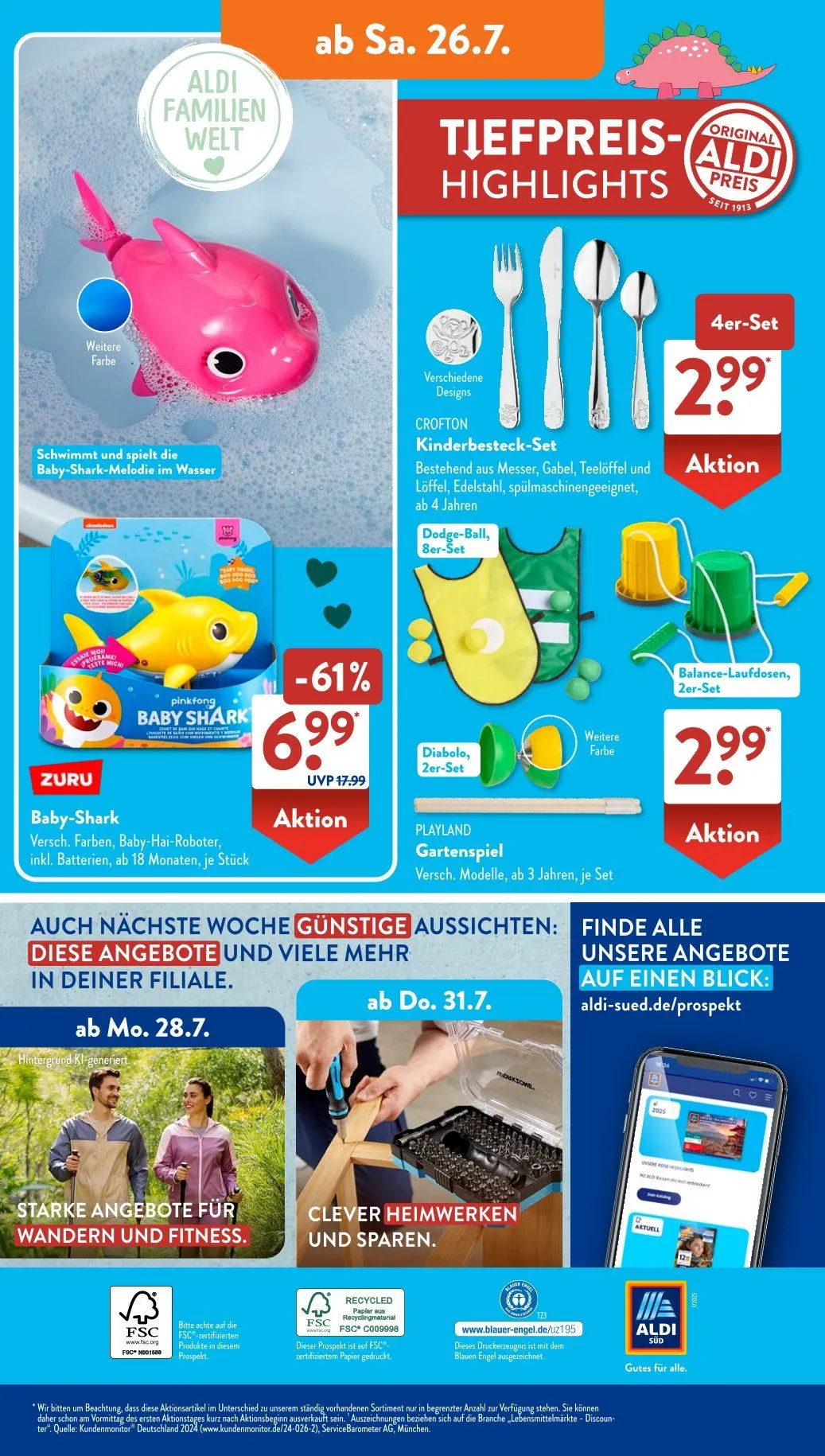 ALDI SÜD Prospekte von 21. Juli bis 26. Juli 2025 - Prospekt seite 20