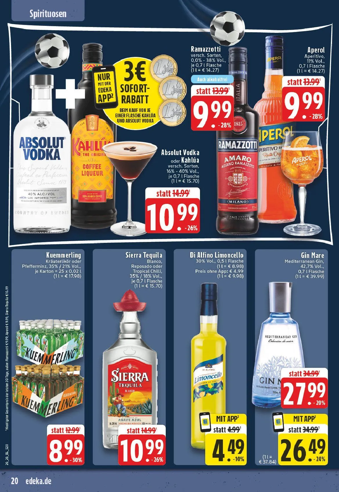 Edeka Angebote von 22. Juni bis 27. Juni 2026 - Prospekt seite 20