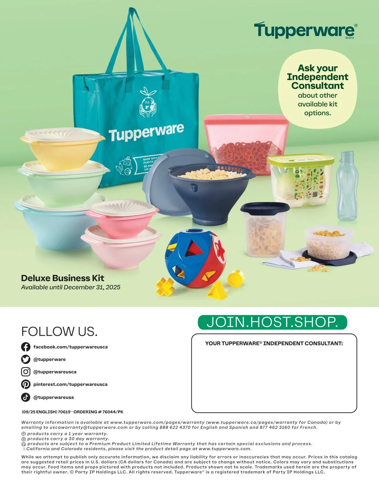 Tupperware Catalogue du 1 octobre au 31 décembre 2025 - Catalogue page 20