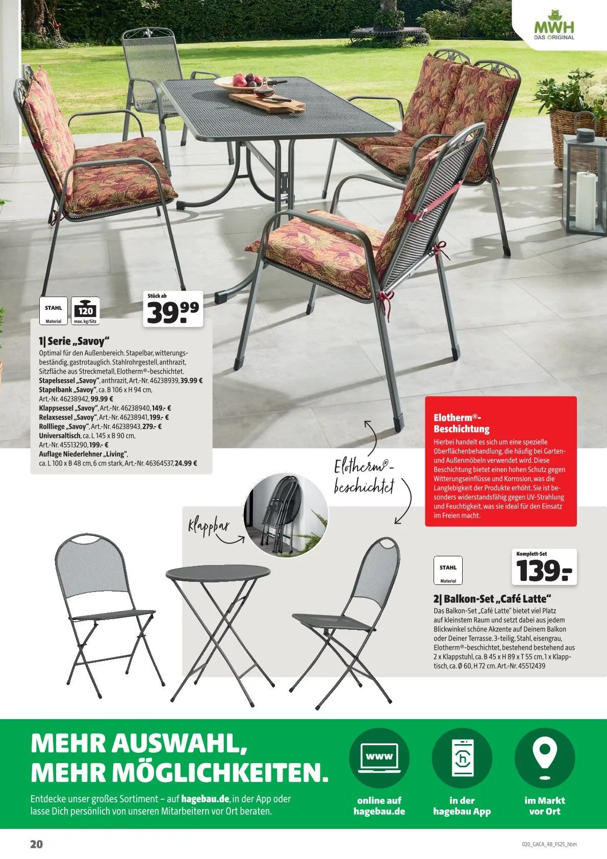 Hagebau Prospekt von 21. Mai bis 31. Dezember 2025 - Prospekt seite 20