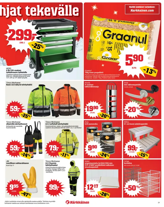 Kärkkäinen  Angebote voimassa alkaen 3. joulukuuta - 16. joulukuuta 2025 - Tarjouslehti sivu 20