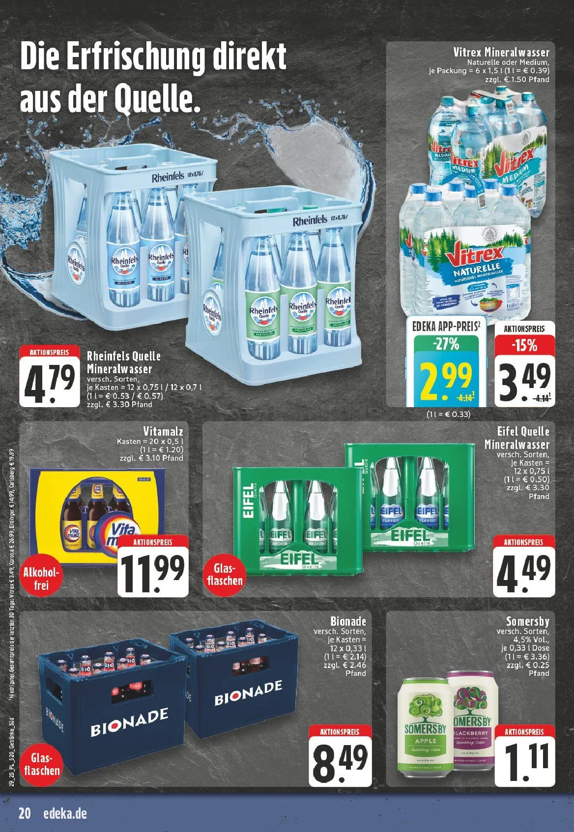 Edeka Prospekte - Aktuelle Angebote von 13. Juli bis 18. Juli 2025 - Prospekt seite 20