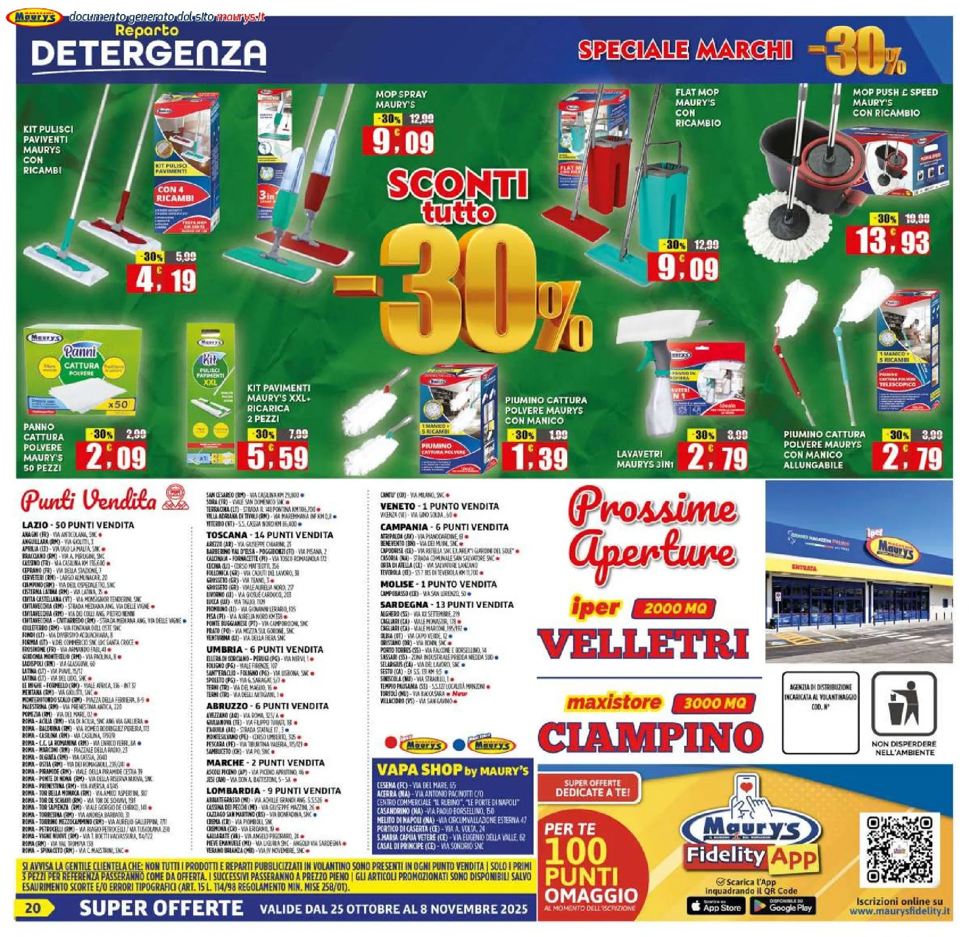 Maury's Volantino da 25 ottobre a 8 novembre di 2025 - Pagina del volantino 20