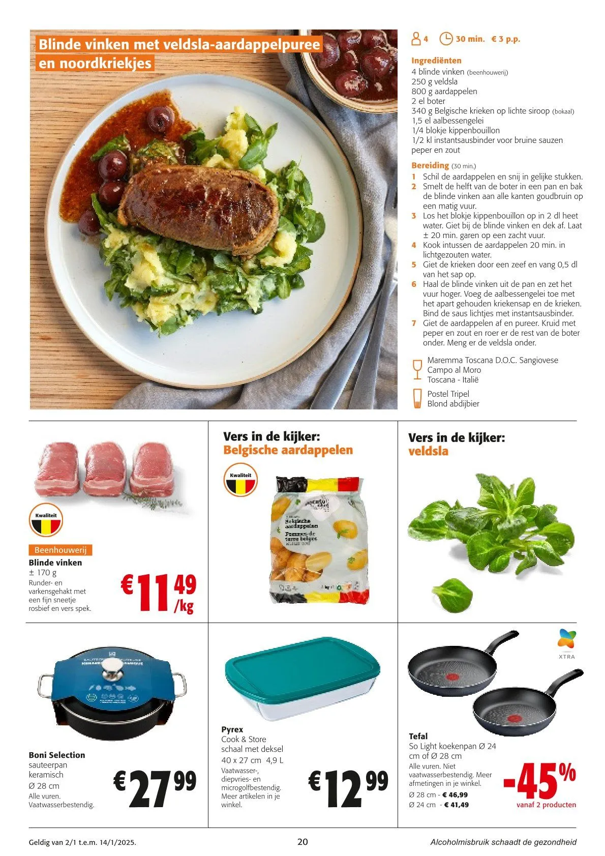 Speciale promoties van Colruyt van 2 januari tot 14 januari 2025 - folder pagina 20