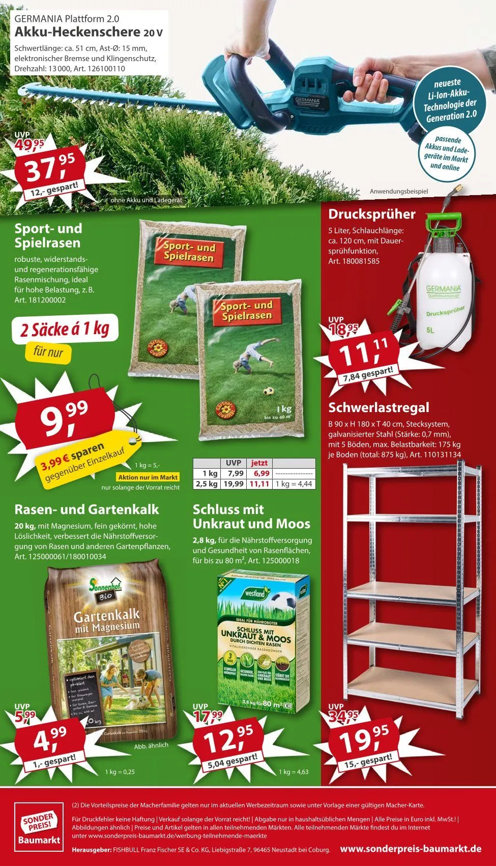 Sonderpreis-Baumarkt Deals von 31. März bis 4. April 2025 - Prospekt seite 20