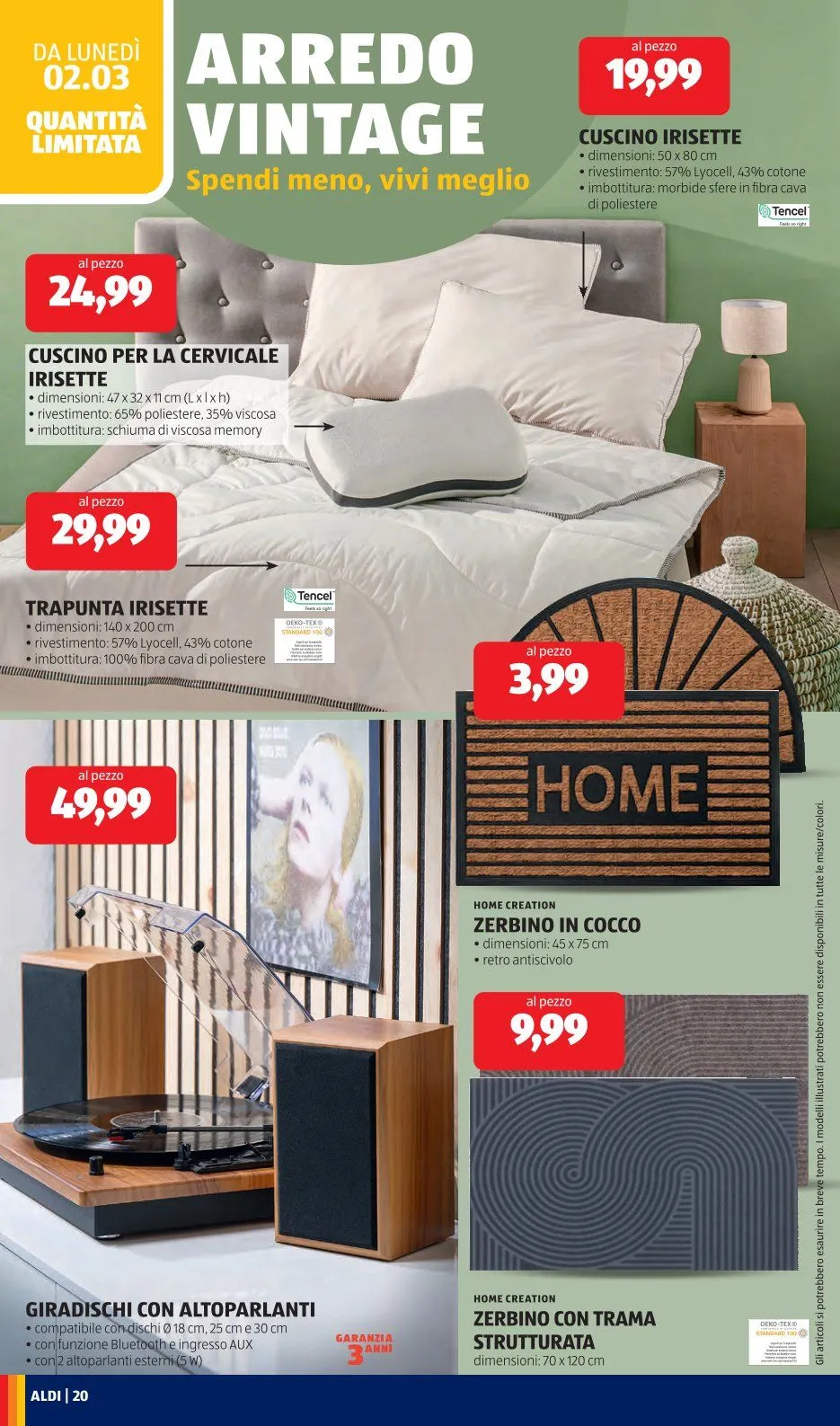 Volantini Aldi da 2 marzo a 8 marzo di 2026 - Pagina del volantino 20