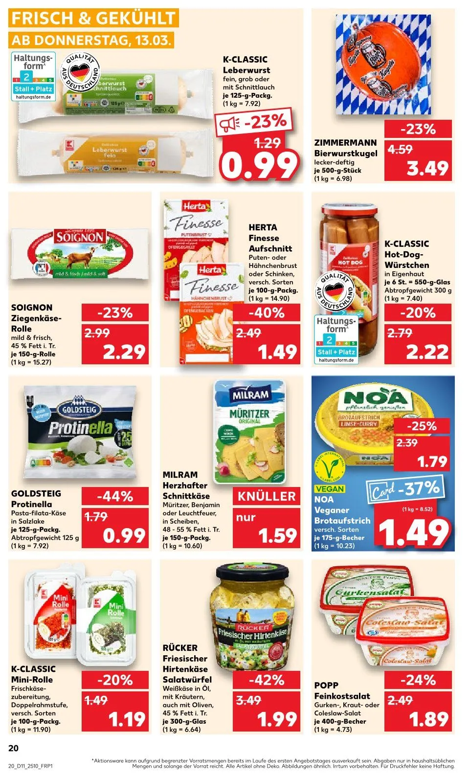 Kaufland Prospekt von 13. März bis 19. März 2025 - Prospekt seite 20