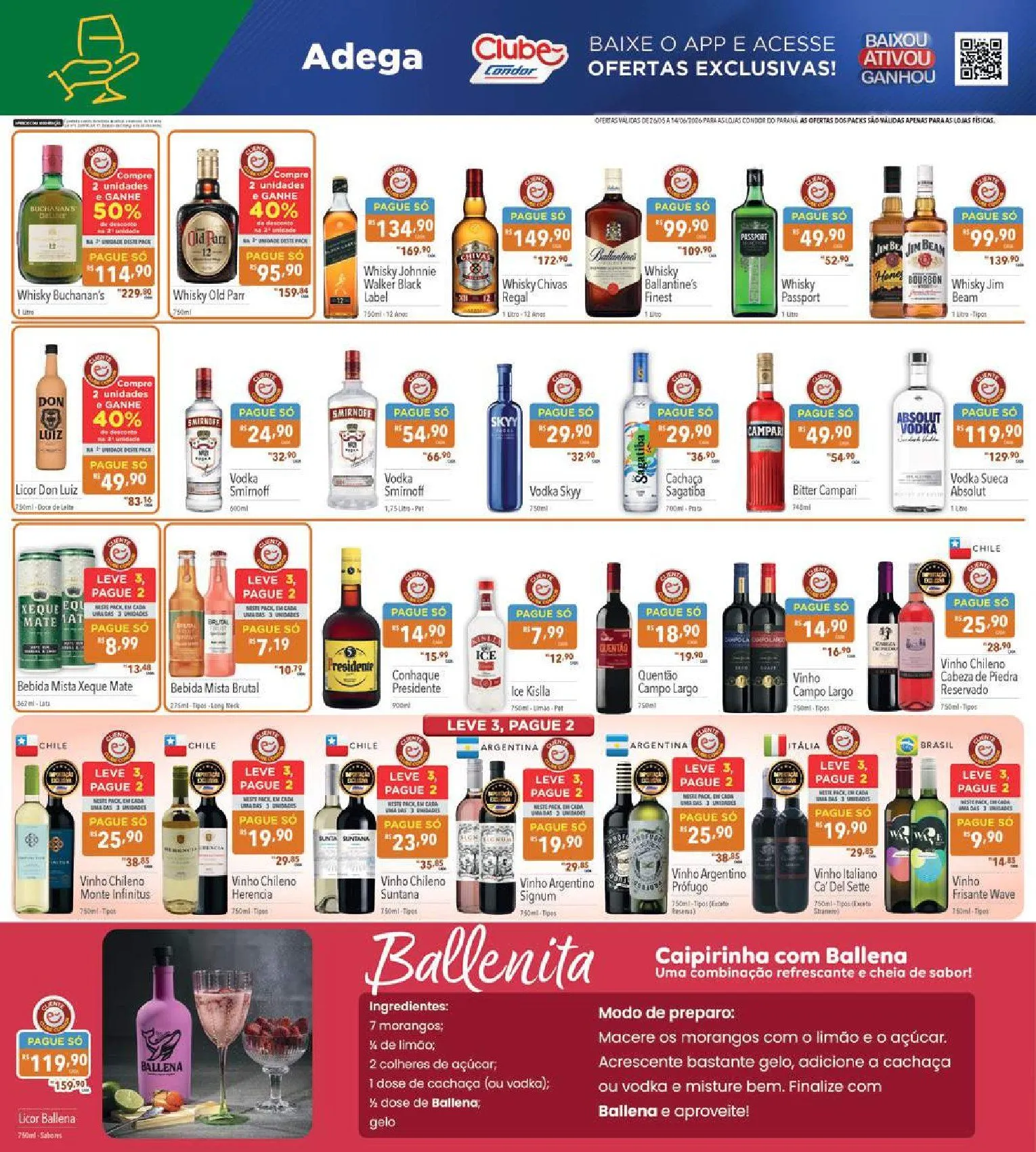 Encarte de Folhetos Supermercados Condor  26 de maio até 14 de junho 2026 - Pagina 20