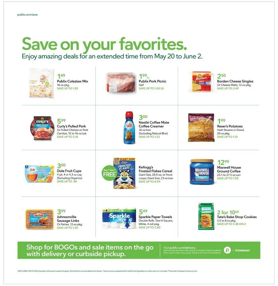 Weekly promotion Publix Sales spanning from May 20 to May 26 2026 - Page 20 for Catalogue 365