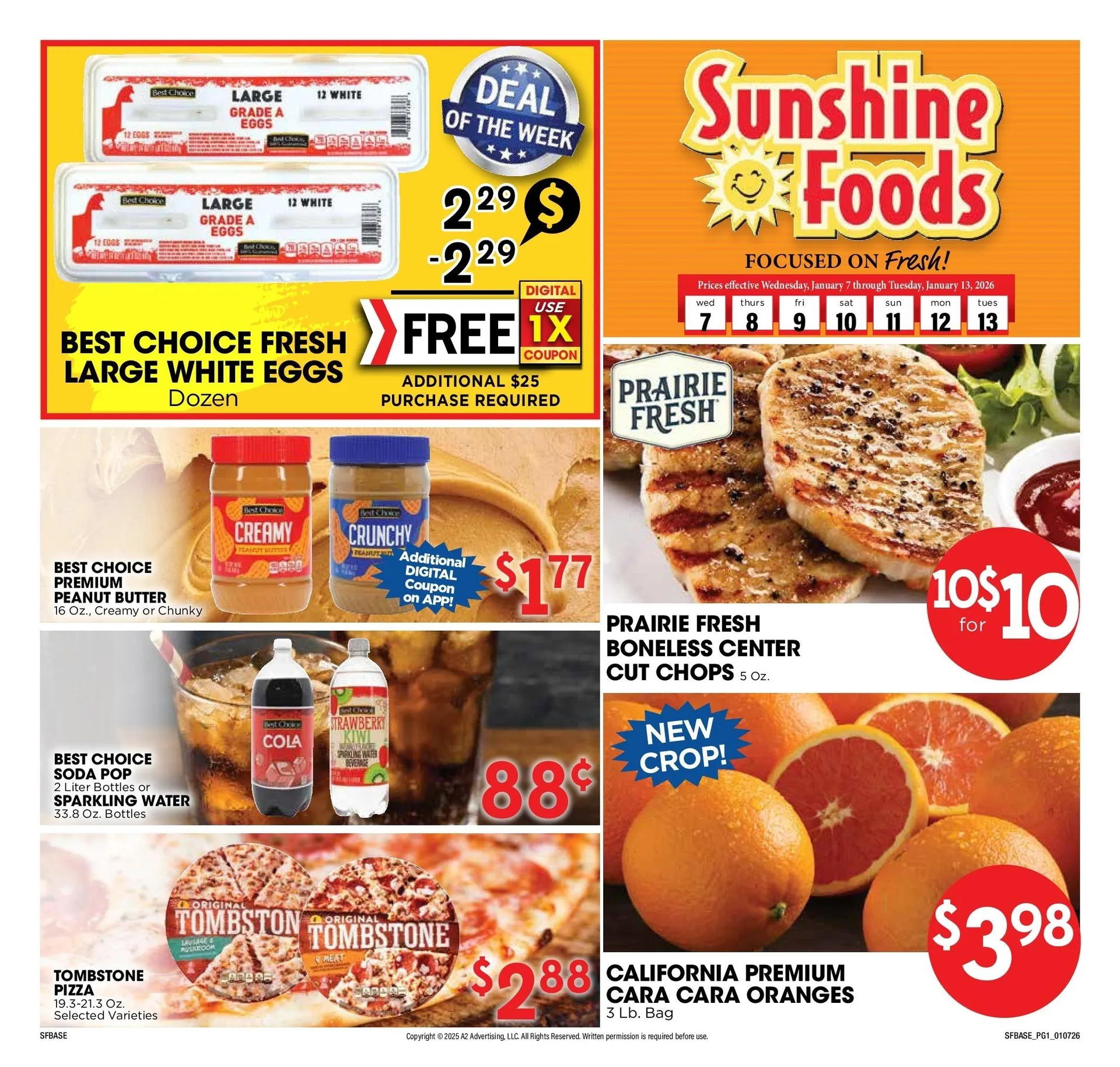 Weekly ad Sunshine Foods Sales from January 7 to January 13 2026 - Page 