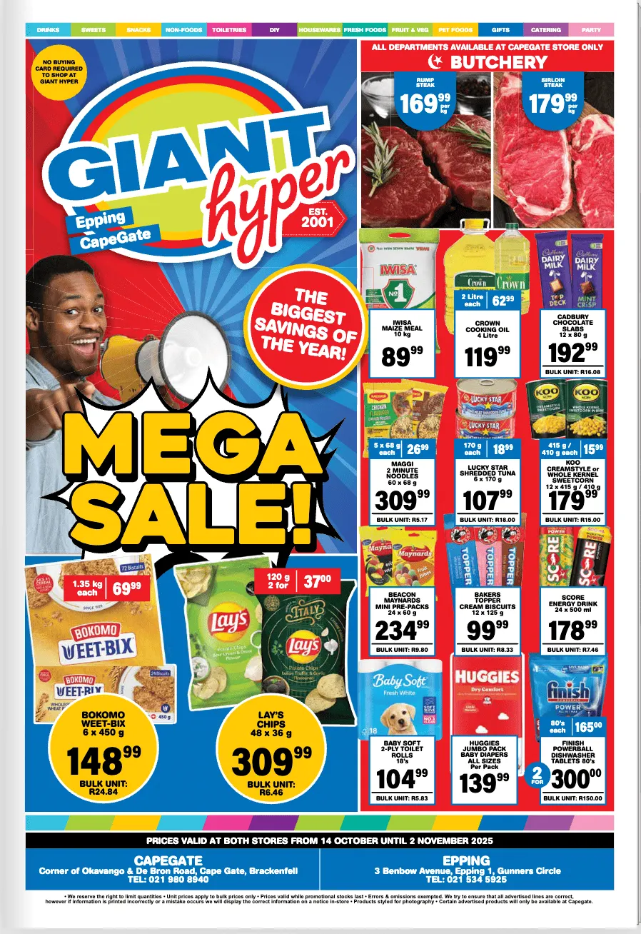 Giant Hyper weekly ads from 14 October to 3 November 2025 - Catalogue Page 