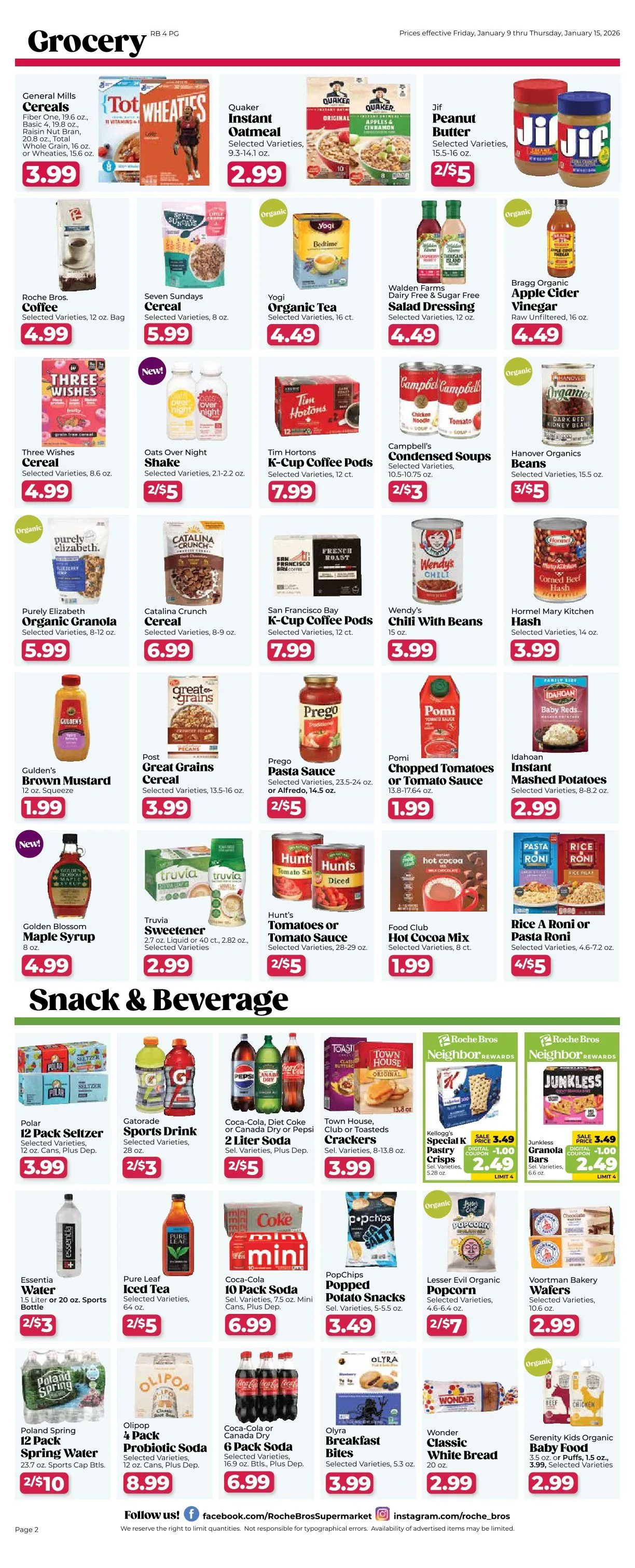 Weekly ad Roche Bros. Sales from January 9 to January 15 2026 - Page 2