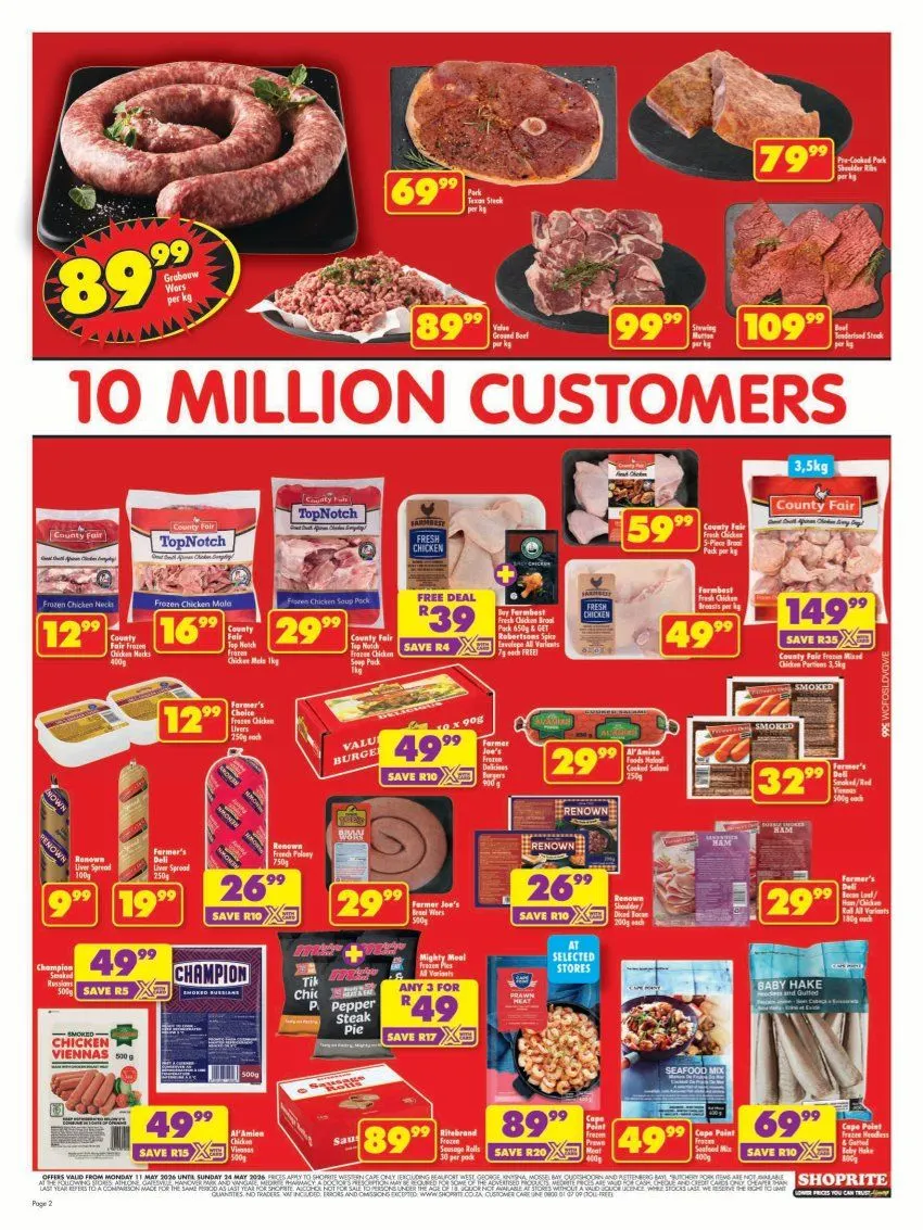  Shoprite Sales from 11 May to 24 May 2026 - Catalogue Page 2