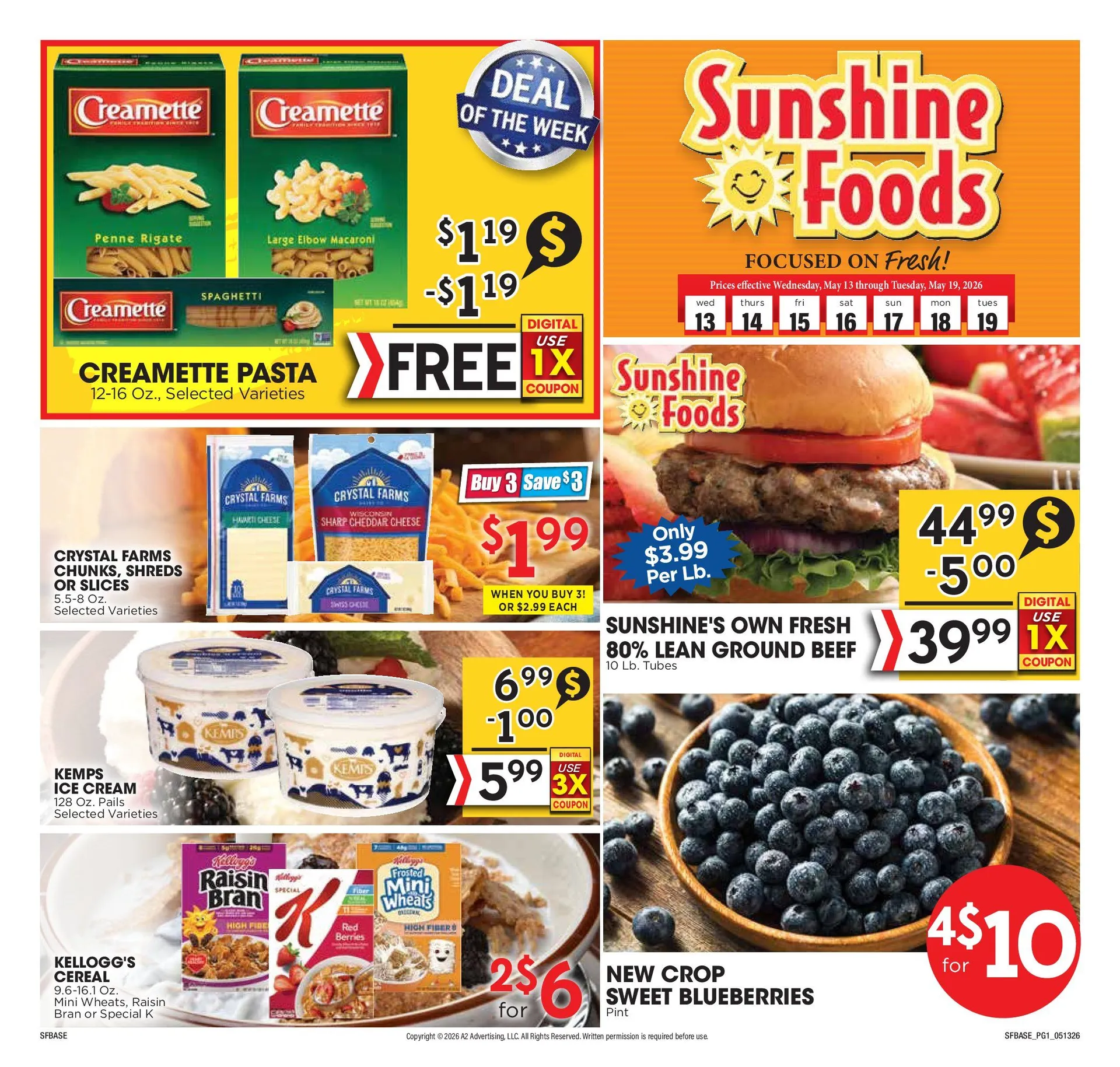 Weekly ad Sunshine Foods weekly ads from May 13 to May 19 2026 - Page 1