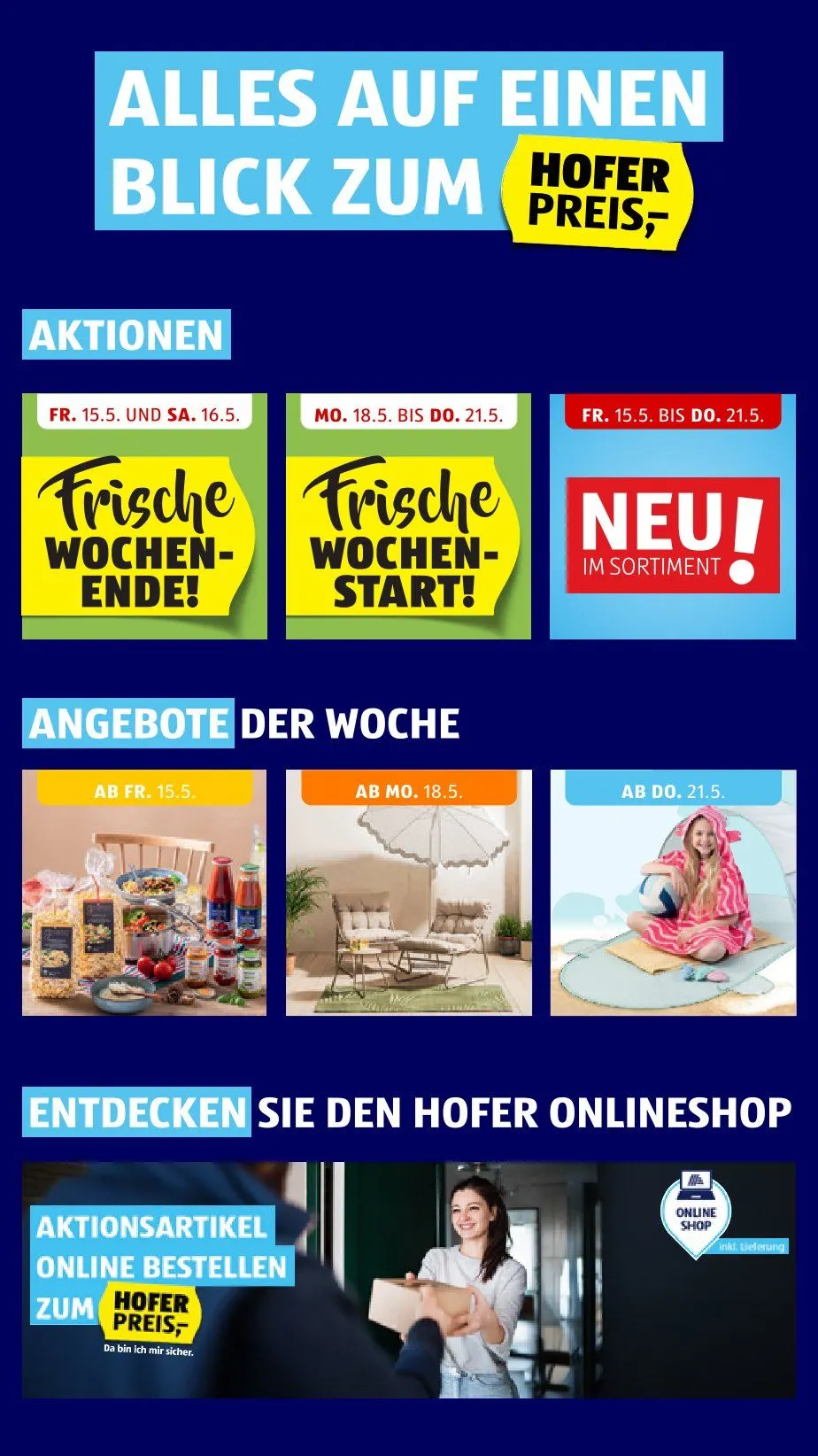  Hofer Prospekte von 15. Mai bis 21. Mai 2026 - Flugblätt seite  2