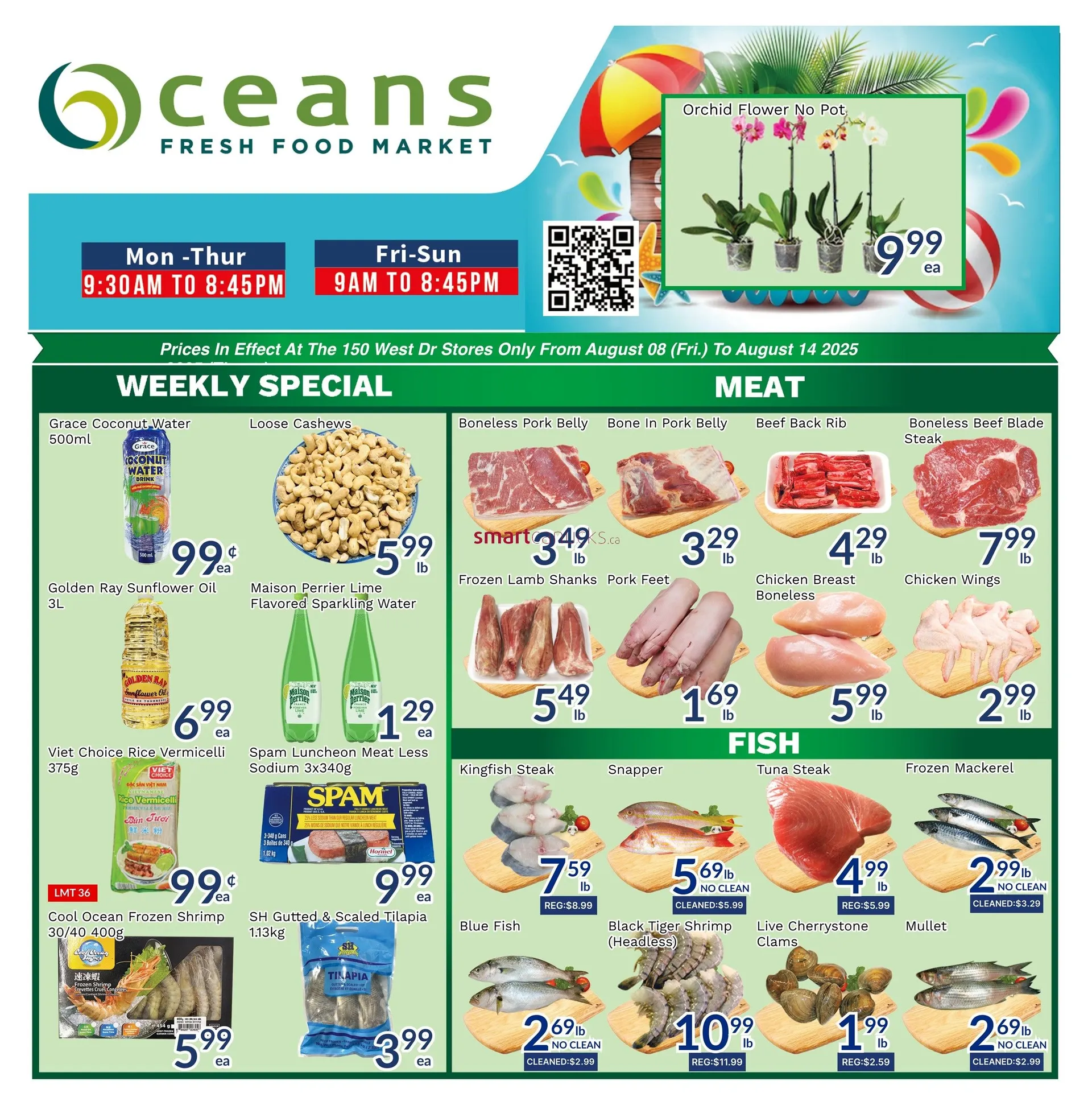 Oceans Sales from August 8 to August 14 2025 - flyer page 1