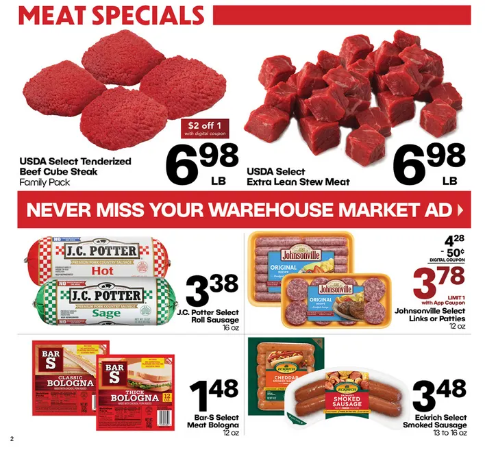 Weekly ad Warehouse Market Sales from January 14 to January 20 2026 - Page 2