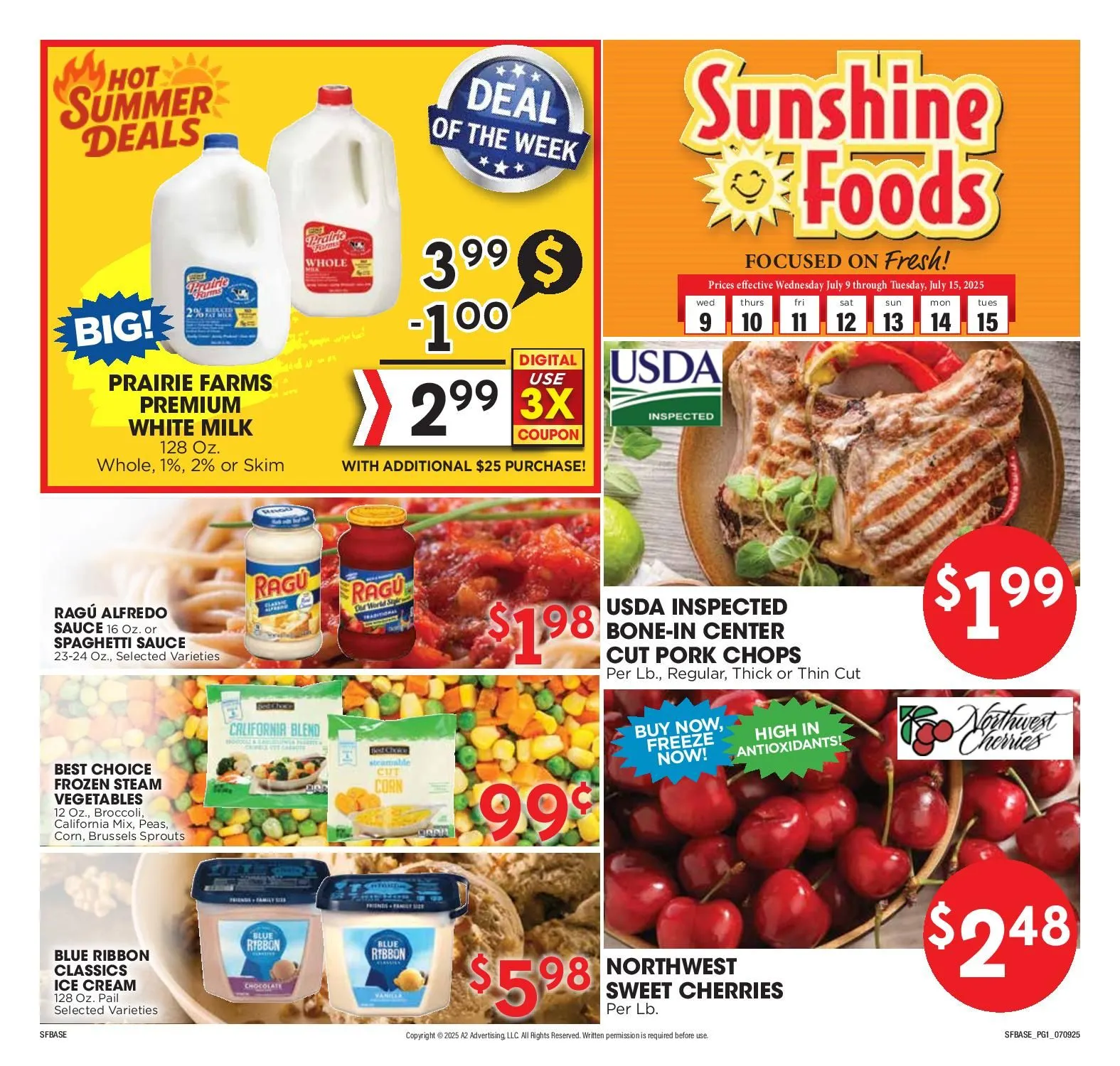 Weekly ad Sunshine Foods Sales from July 9 to July 15 2025 - Page