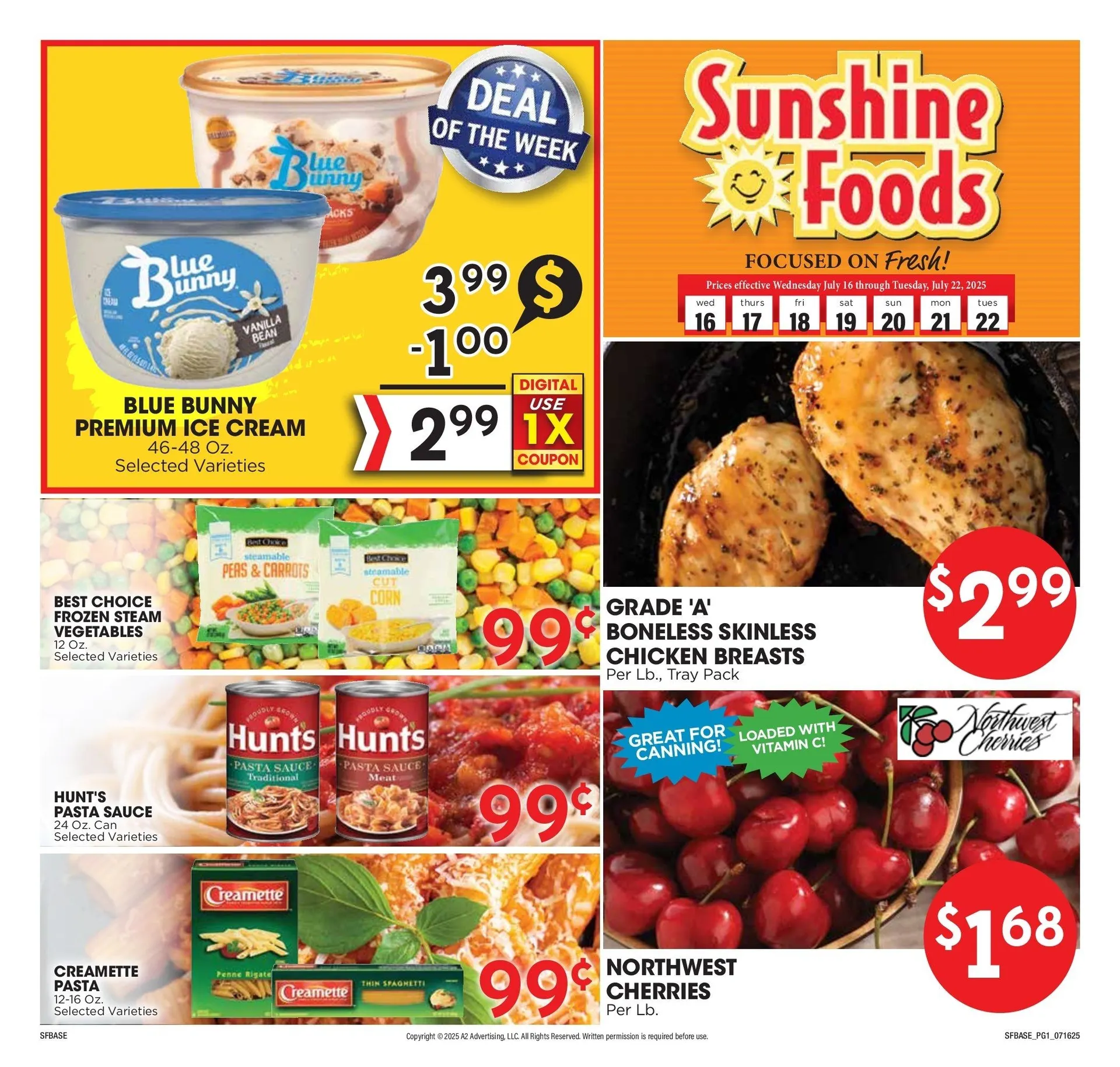 Weekly ad Sunshine Foods Sales from July 16 to July 22 2025 - Page