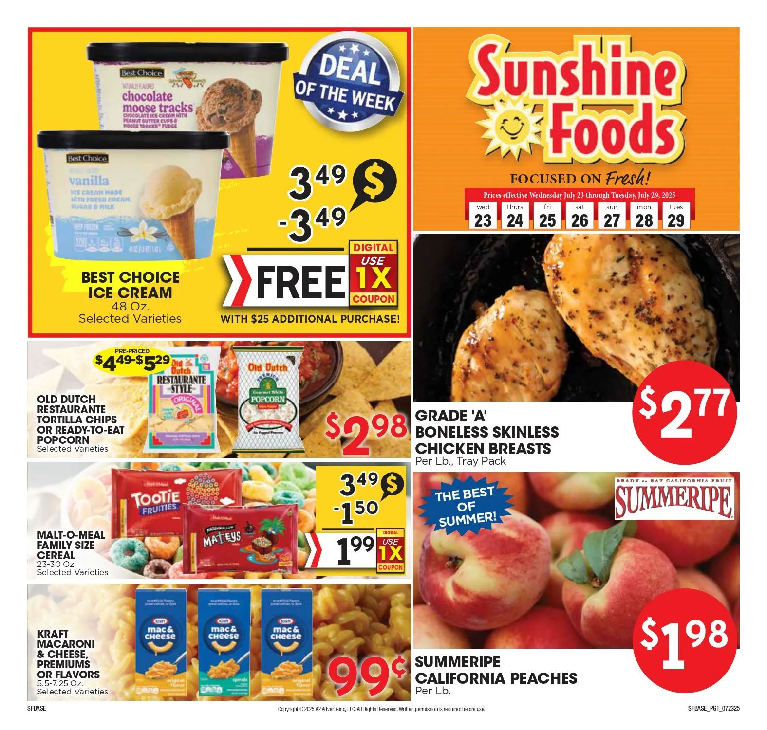 Weekly ad Sunshine Foods Sales from July 23 to July 29 2025 - Page 