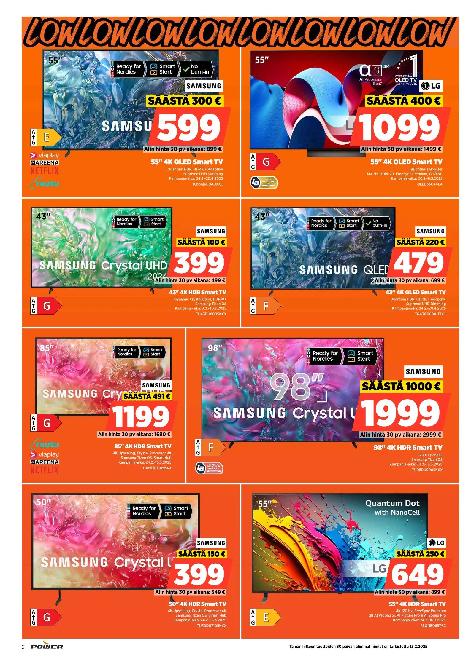 Kaupan Power tarjoukset voimassa alkaen 24. helmikuuta - 16. maaliskuuta 2025 - Tarjouslehti sivu 2