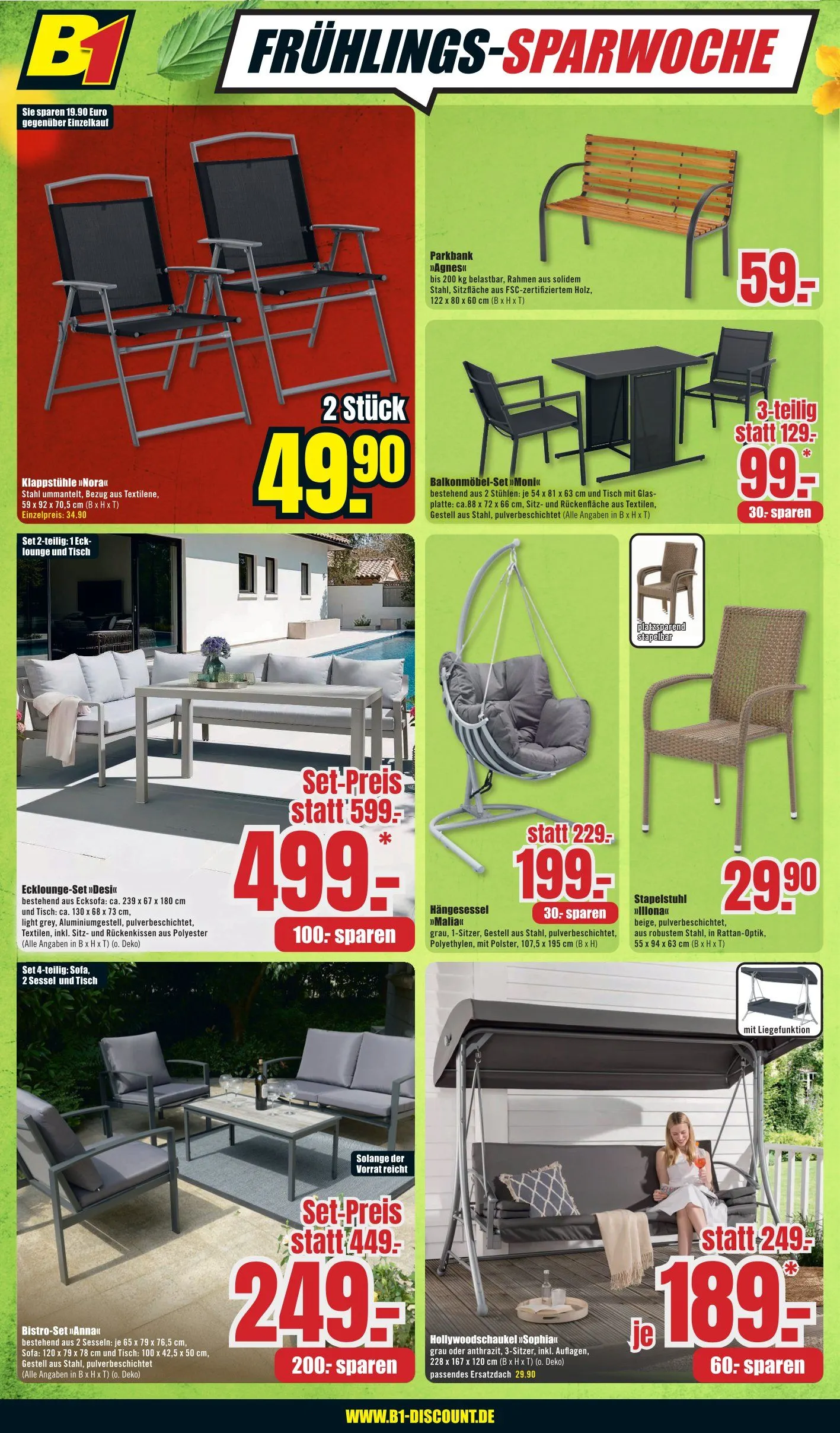 B1 Discount Baumarkt Prospekt von 29. März bis 4. April 2025 - Prospekt seite 2