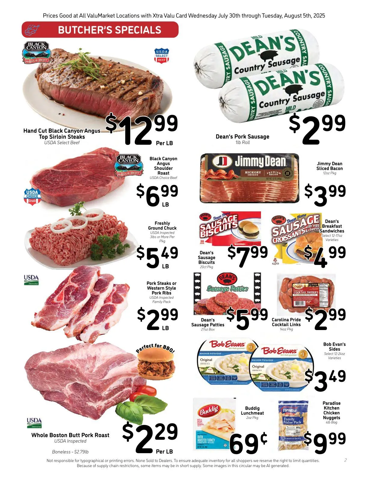 Weekly ad ValuMarket Sales from July 30 to August 5 2025 - Page 2