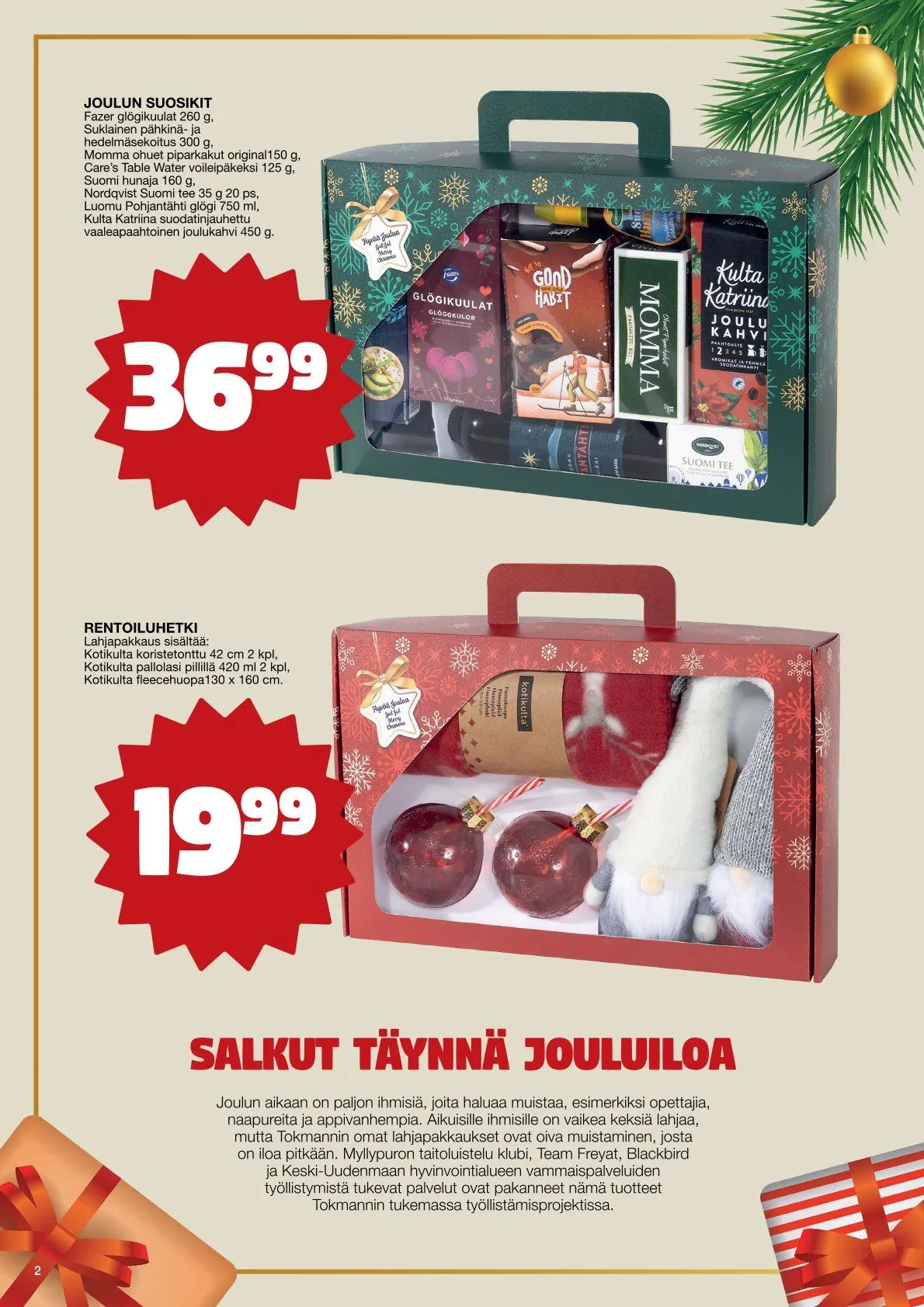 Tokmanni Tarjoukset voimassa alkaen 28. marraskuuta - 24. joulukuuta 2025 - Tarjouslehti sivu 2