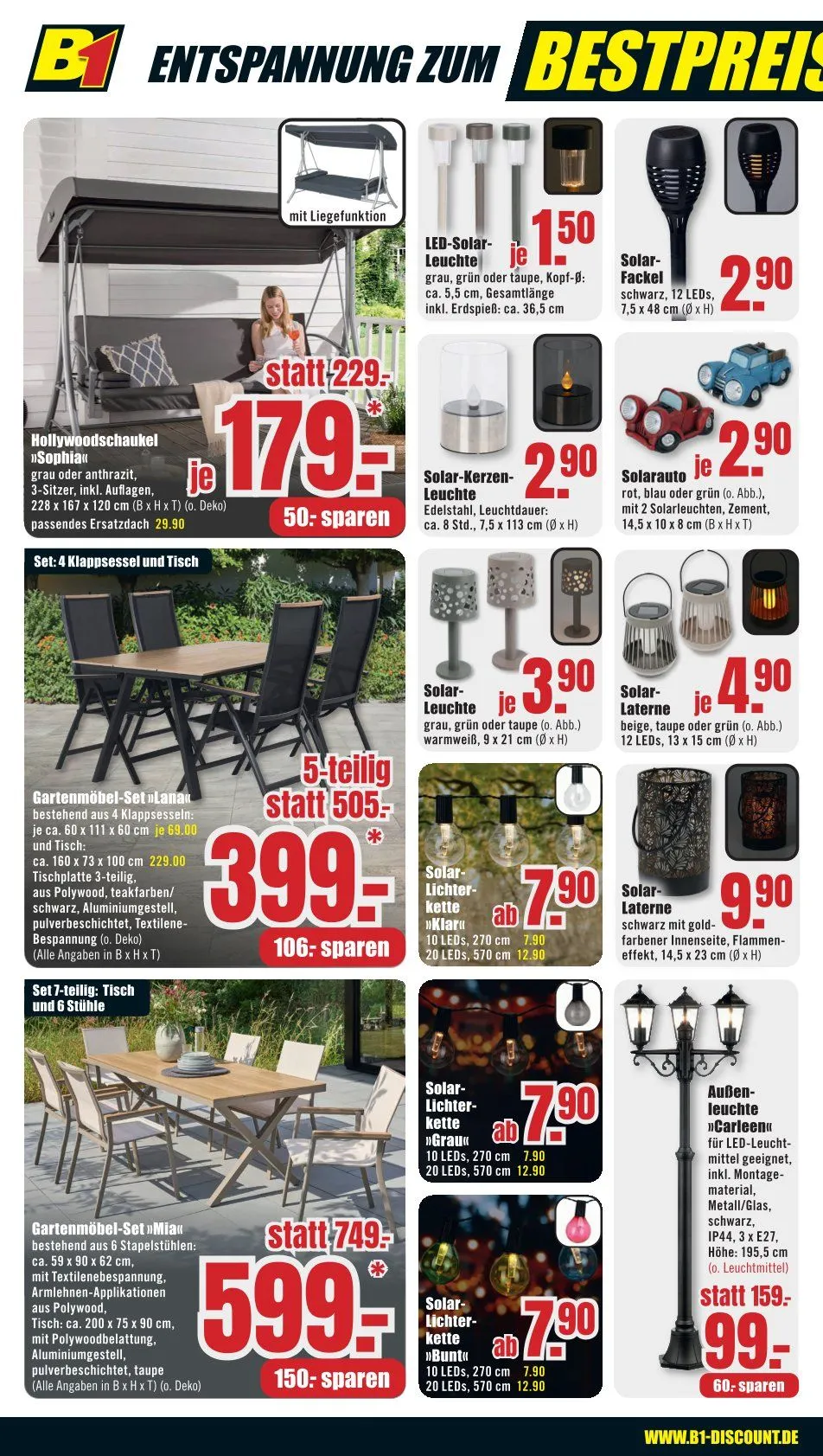 B1 Discount Baumarkt Angebote von 11. April bis 17. April 2026 - Prospekt seite 2