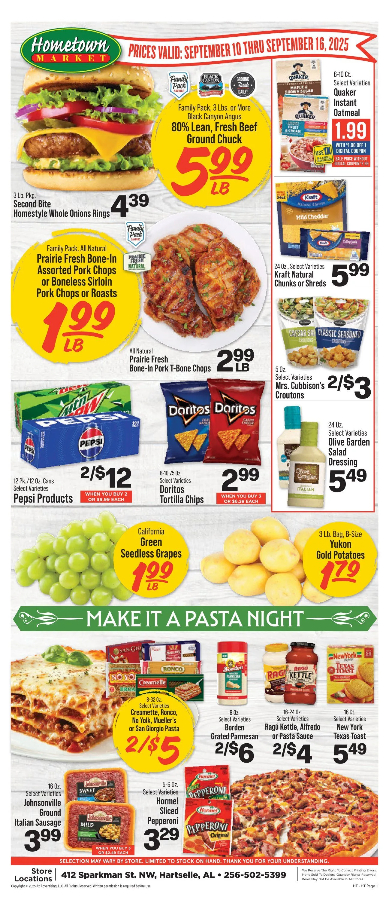 Weekly ad Hometown Market Sales from September 10 to September 16 2025 - Page 2