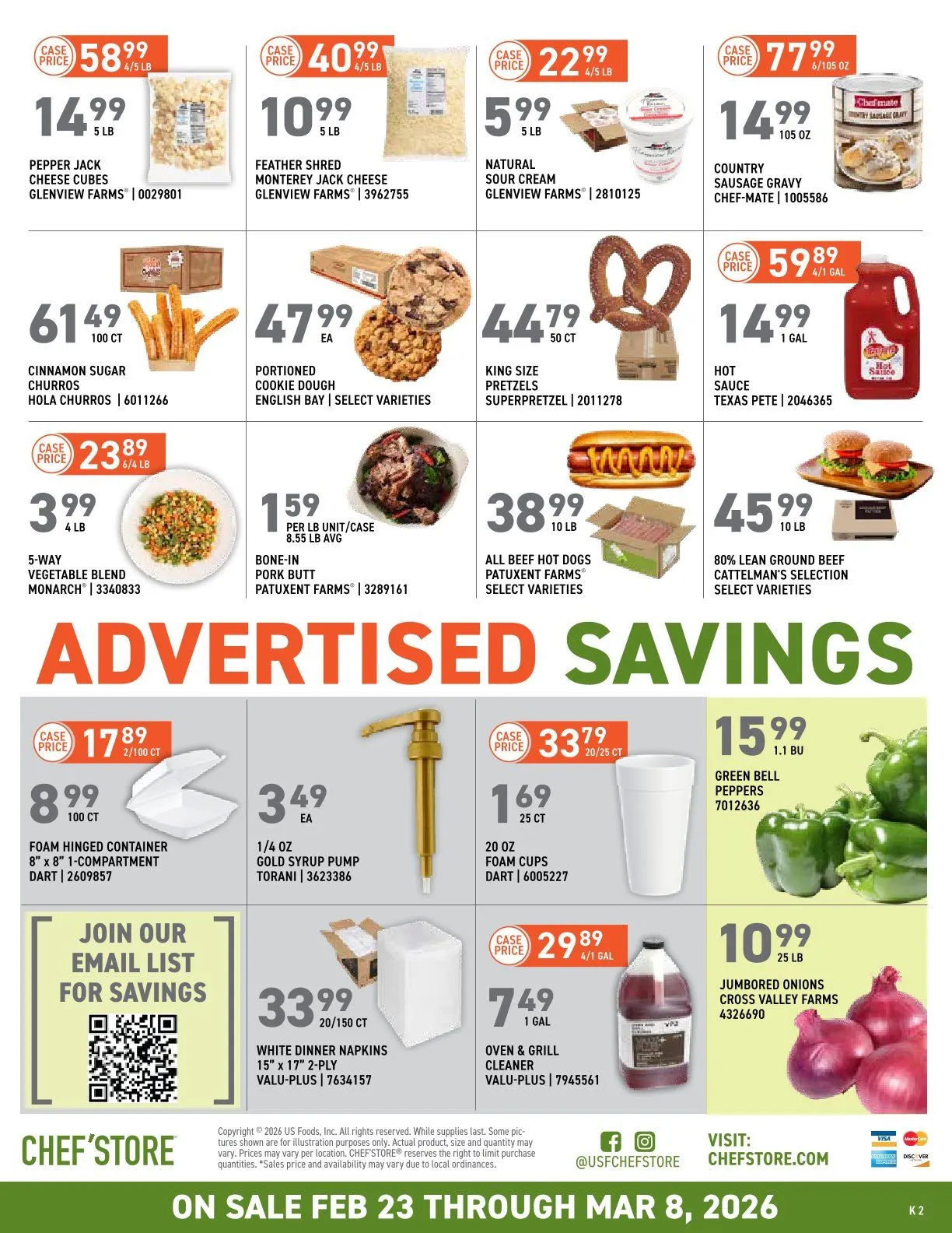 Weekly ad US Foods Chef's Store Sales from February 23 to March 8 2026 - Page 2