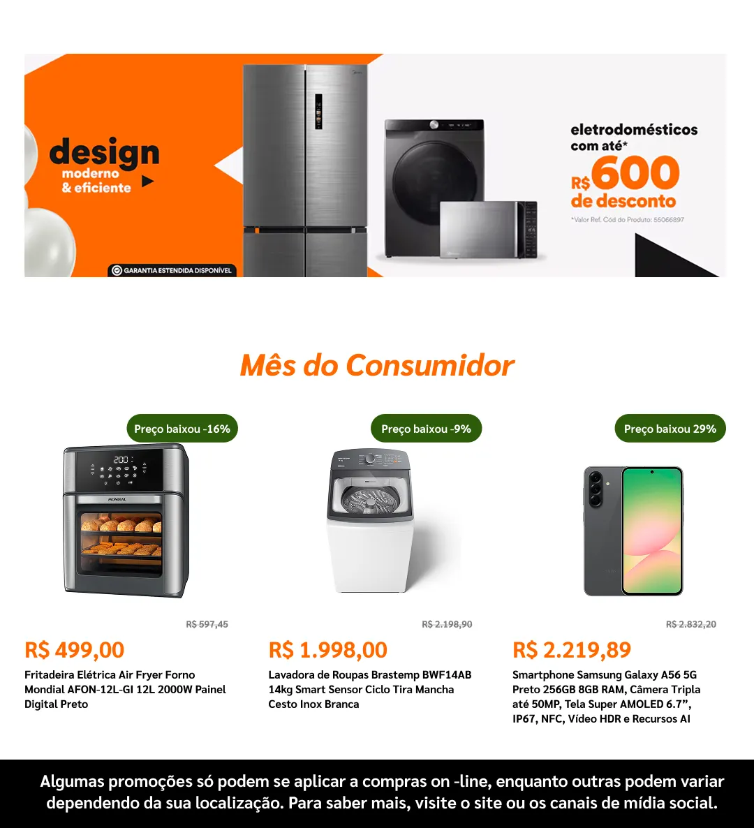 Encarte de Ponto Frio 16 de abril até 6 de maio 2026 - Pagina 2