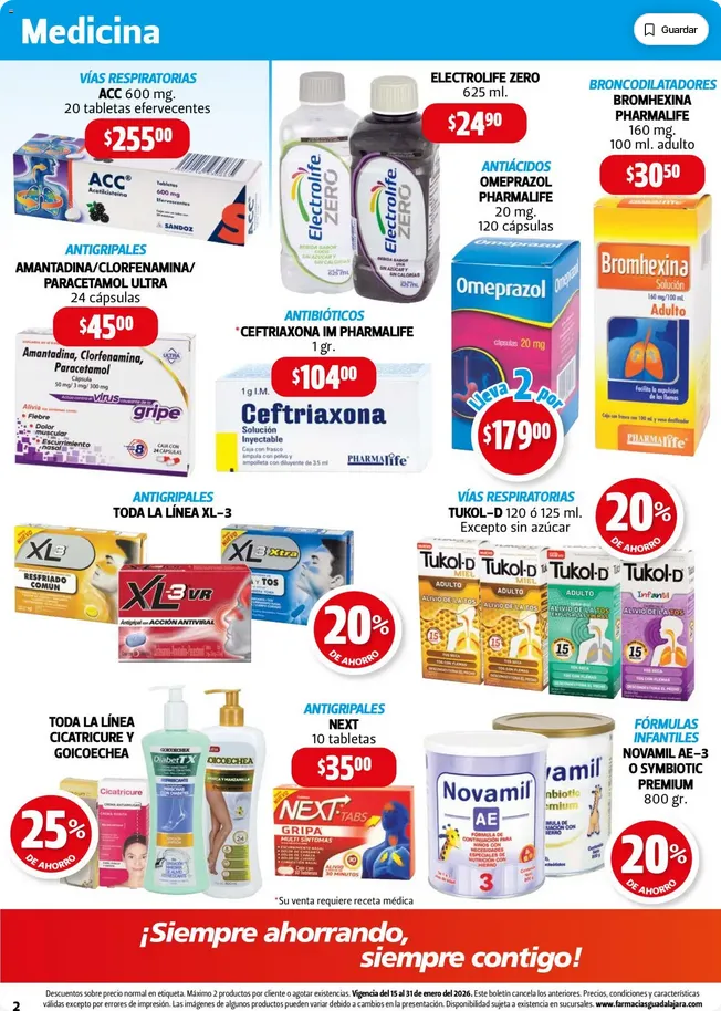 Catálogo de Farmacia Guadalajara  catálogo 15 de enero al 31 de enero 2026 - Pagina 2