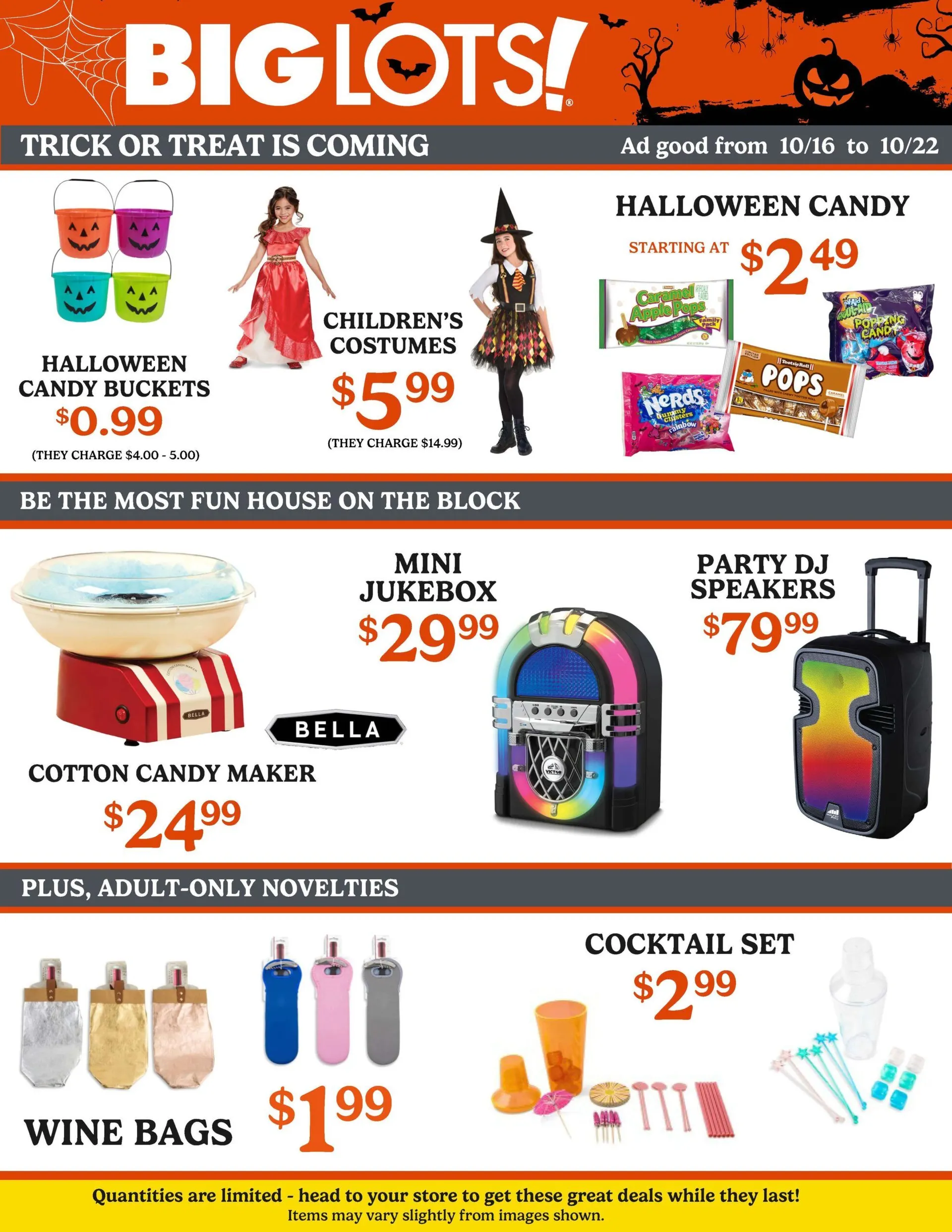 Weekly ad HALLOWEEN AND HOUSEHOLD DEALS!! from October 16 to October 22 2025 - Page 1
