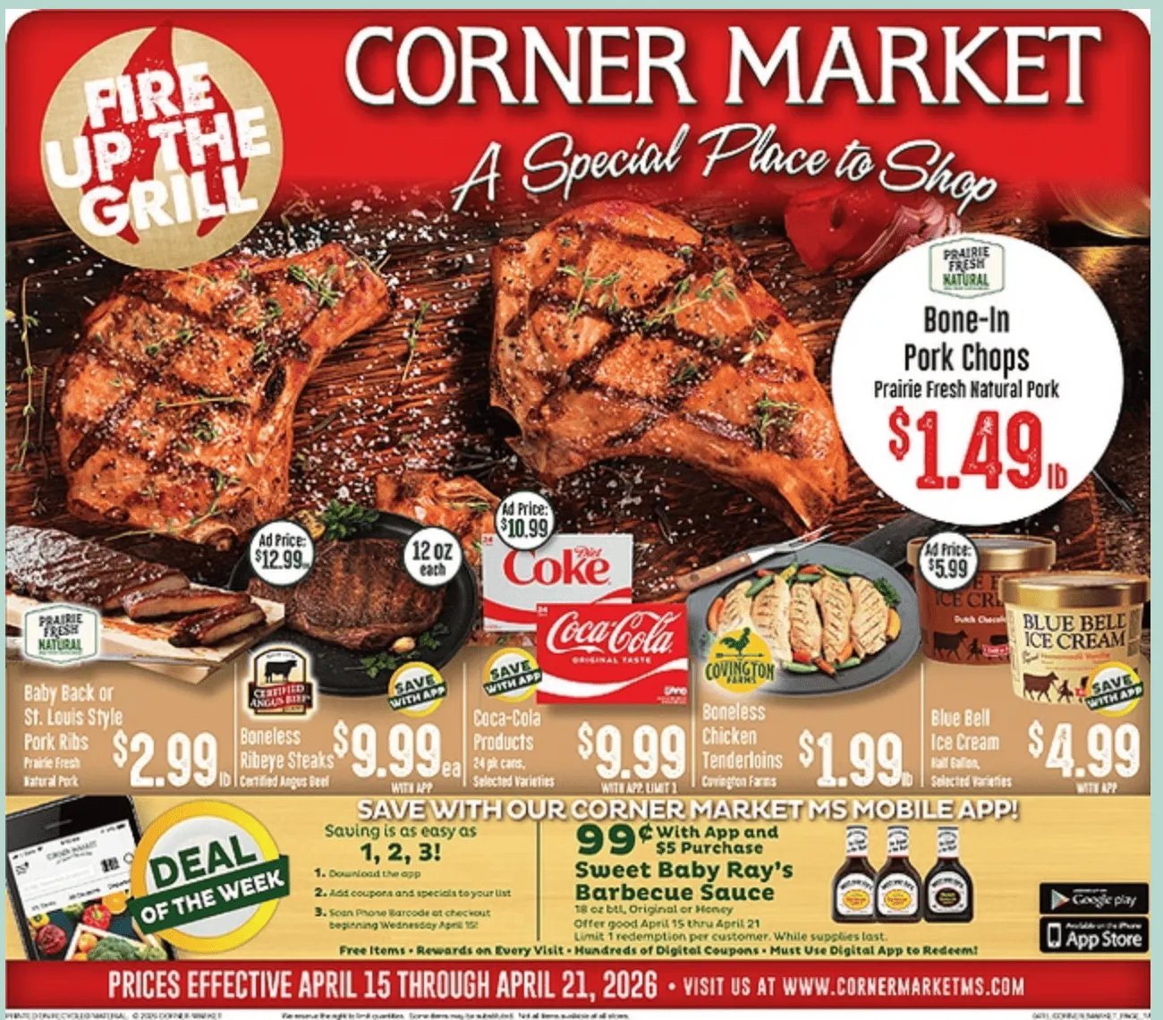 Weekly ad Corner Market weekly ads from April 15 to April 21 2026 - Page 1