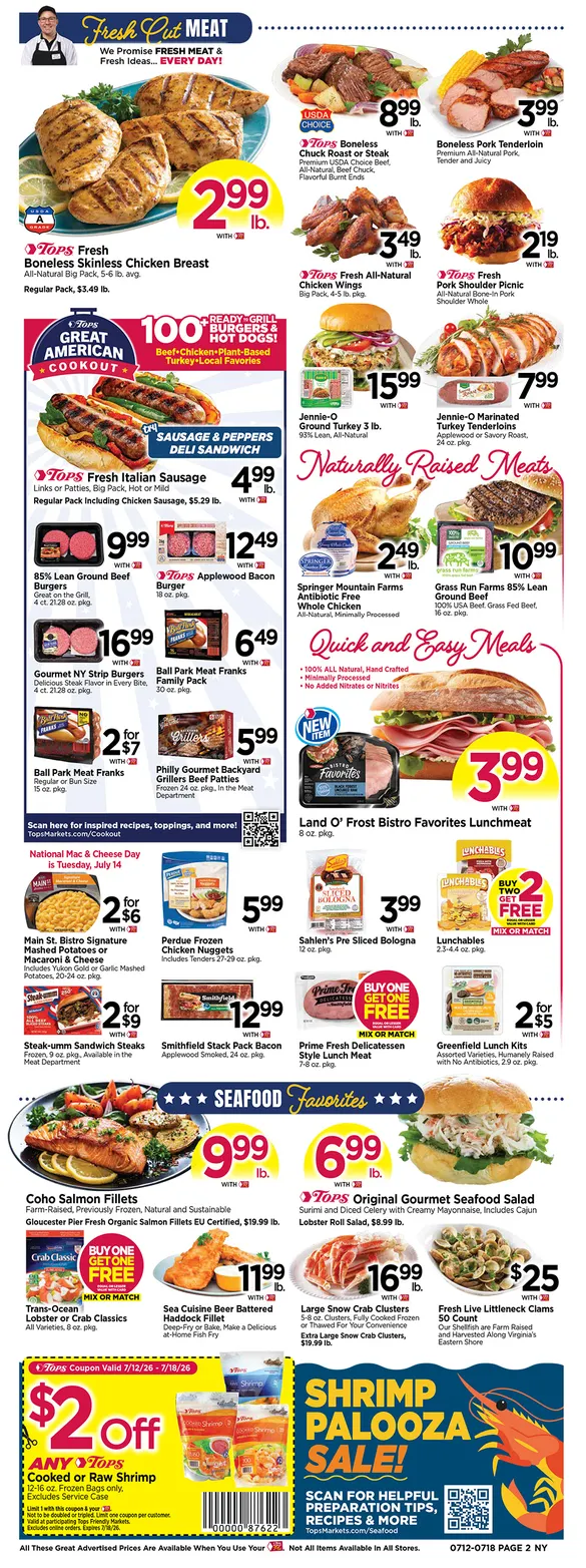 Weekly ad Tops Friendly Markets Sales from July 12 to July 18 2026 - Page 2