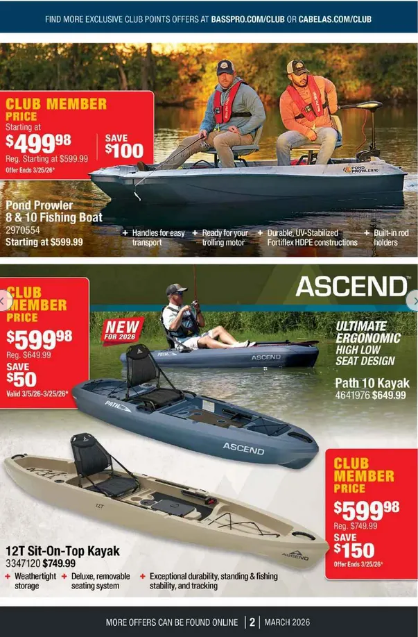 Weekly ad Bass Pro Shops Sales from March 27 to March 31 2026 - Page 2