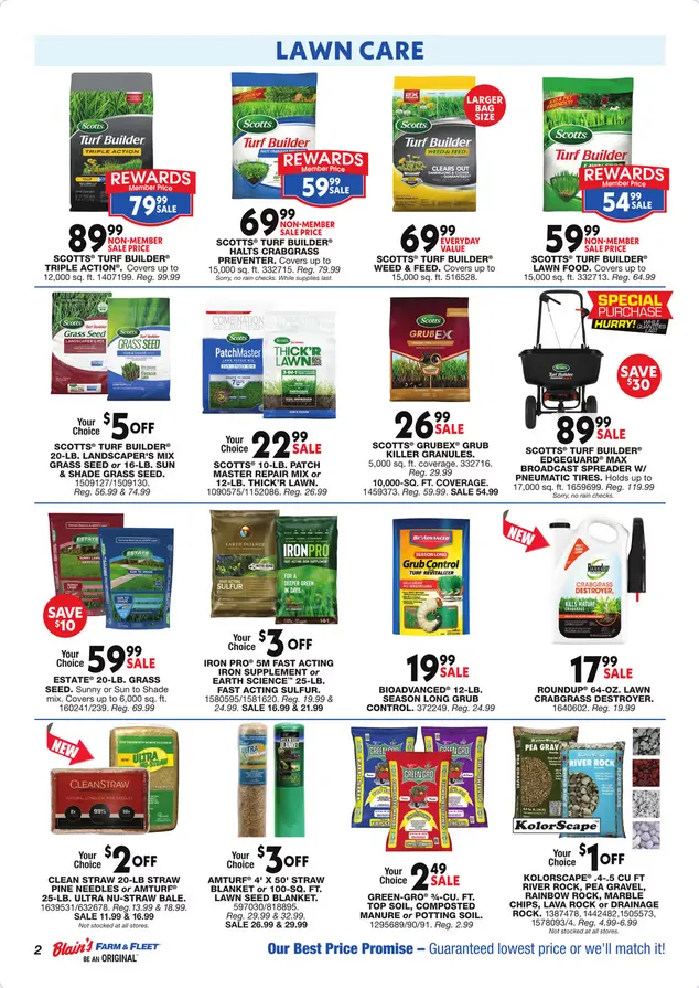 Weekly promotion Blain's Farm & Fleet Sales spanning from April 2 to April 12 2026 - Page 2 for Catalogue 365