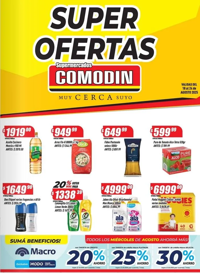 Ofertas de Supermercados Comodín Ofertas 18 de agosto al 24 de agosto 2025 - Página  del catálogo